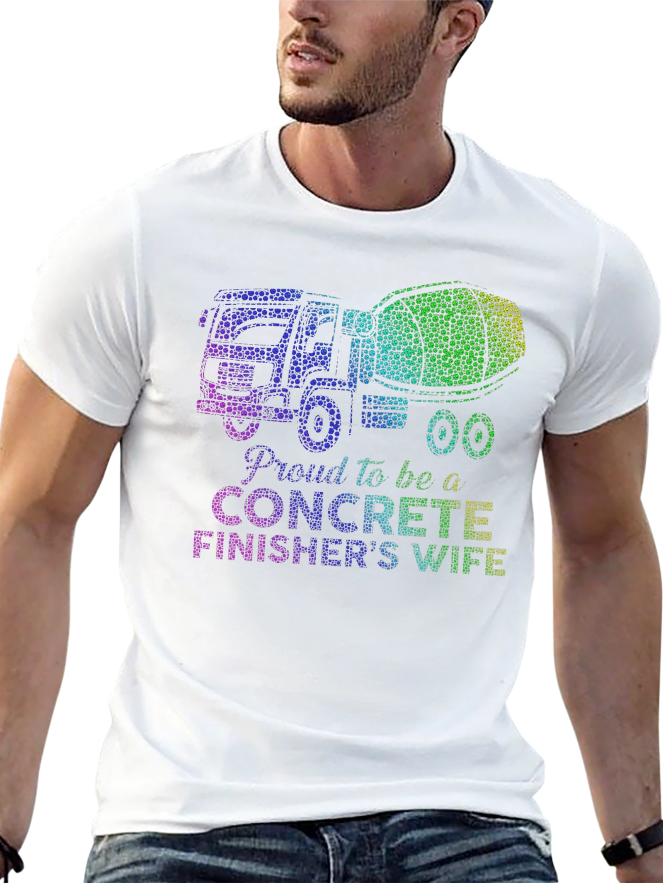 Proud Concrete Finishers Wife Graphic Tee