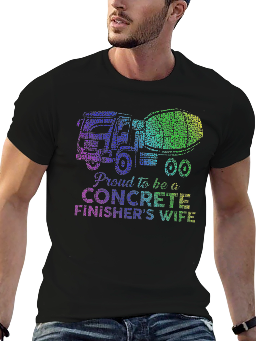Proud Concrete Finishers Wife Graphic Tee