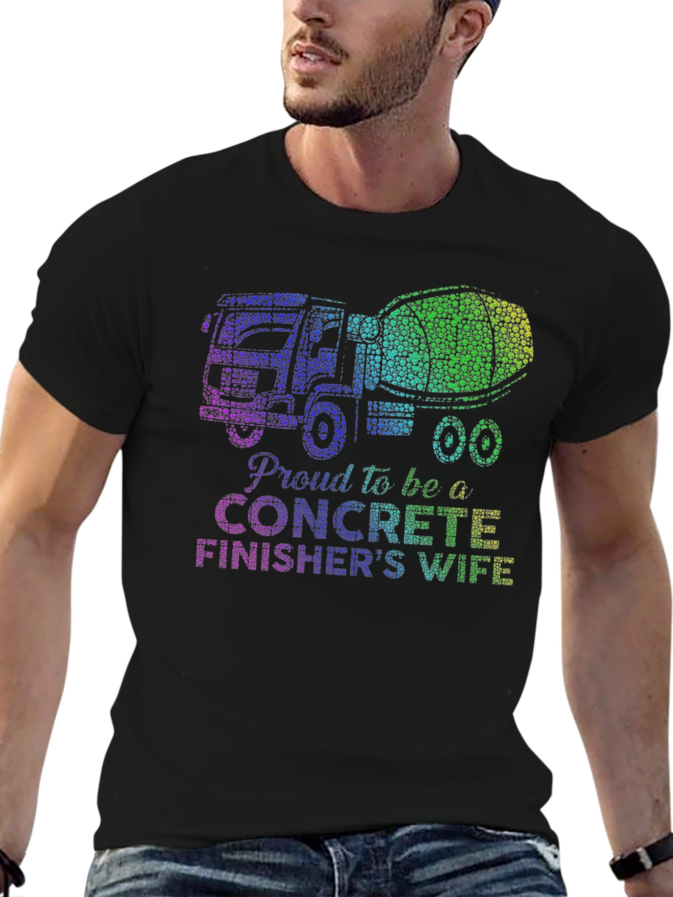 Proud Concrete Finishers Wife Graphic Tee