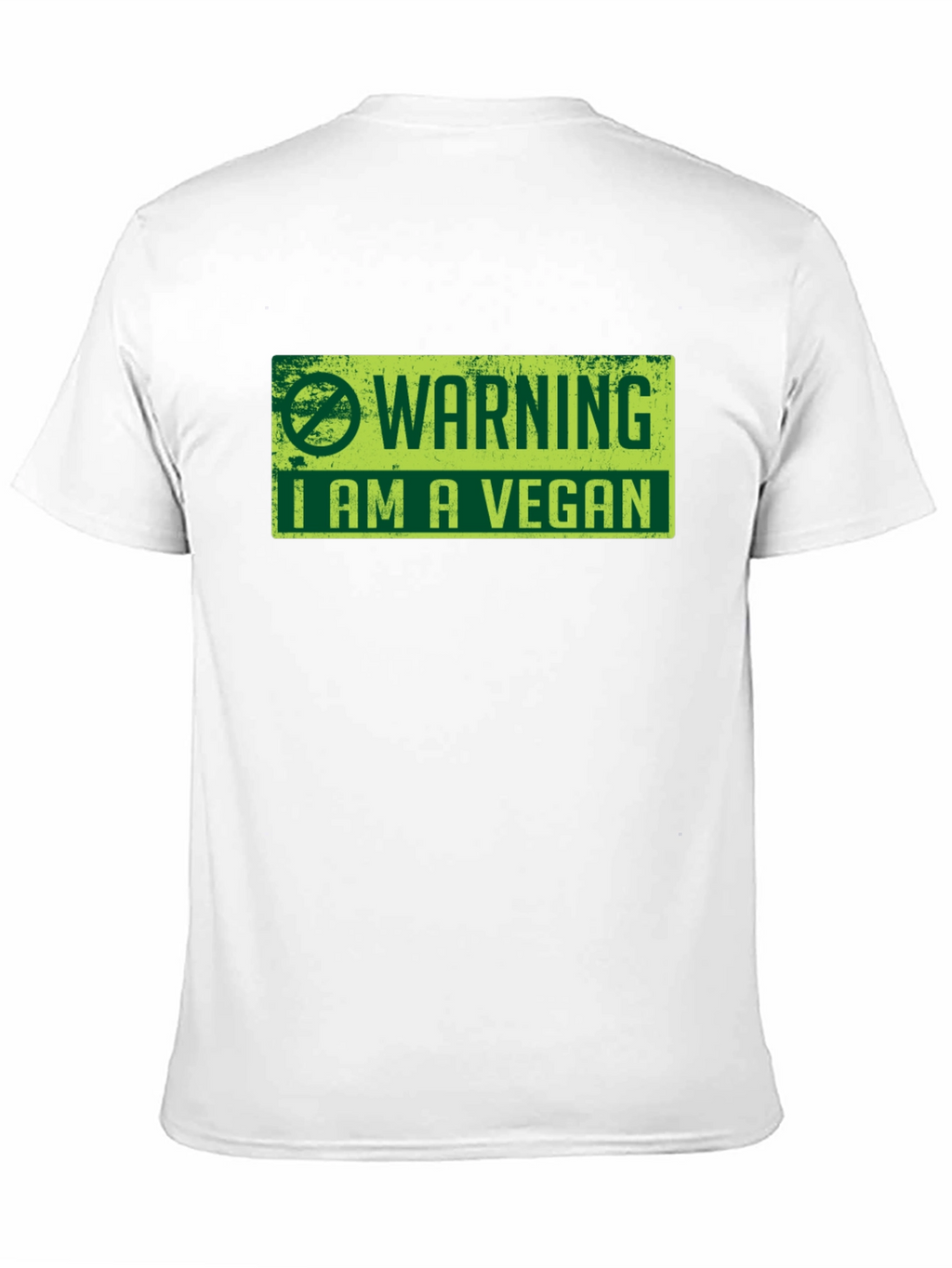 Vegan Warning Graphic Tee - Black