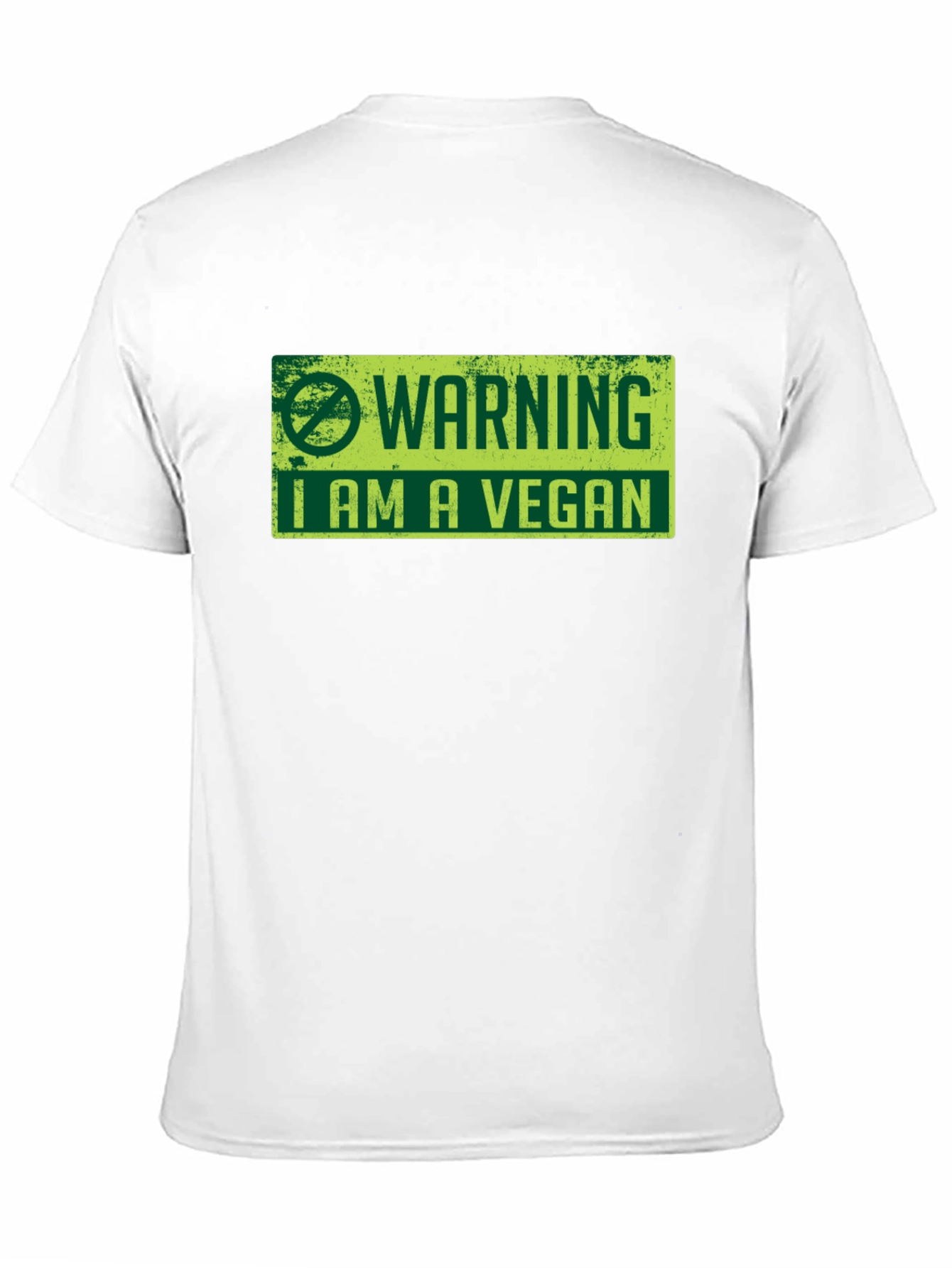 Vegan Warning Graphic Tee - Black