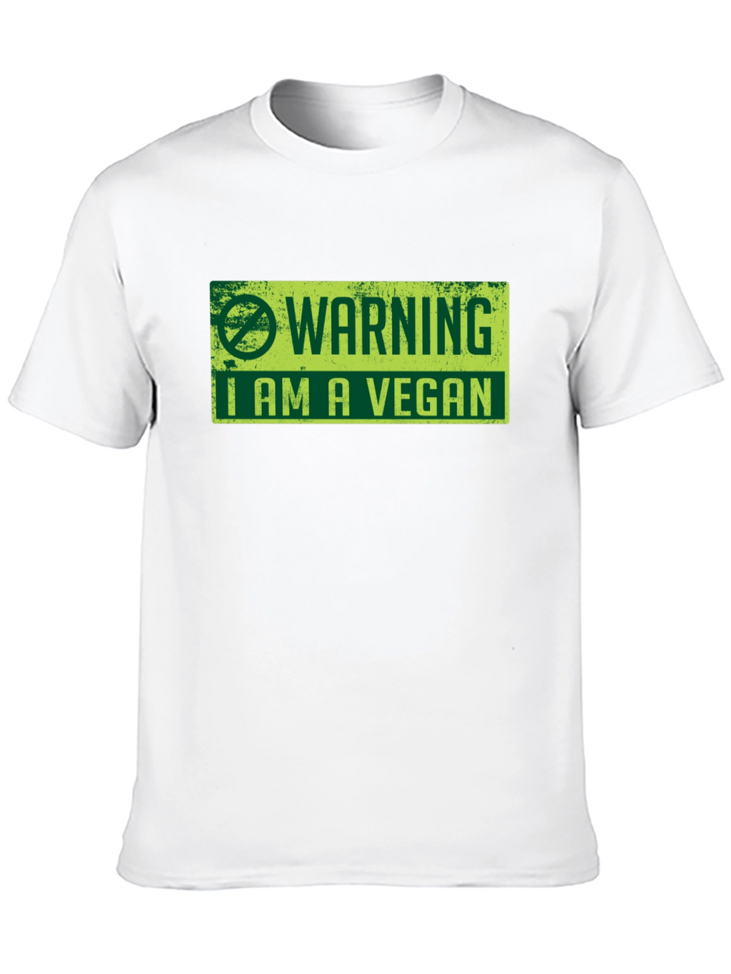 Vegan Warning Graphic Tee - Black