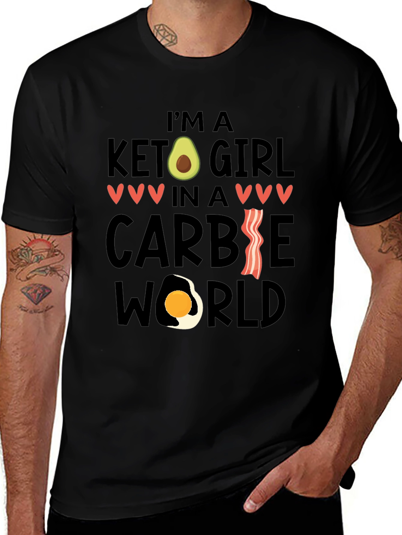 Keto Girl in a Carbie World T-Shirt