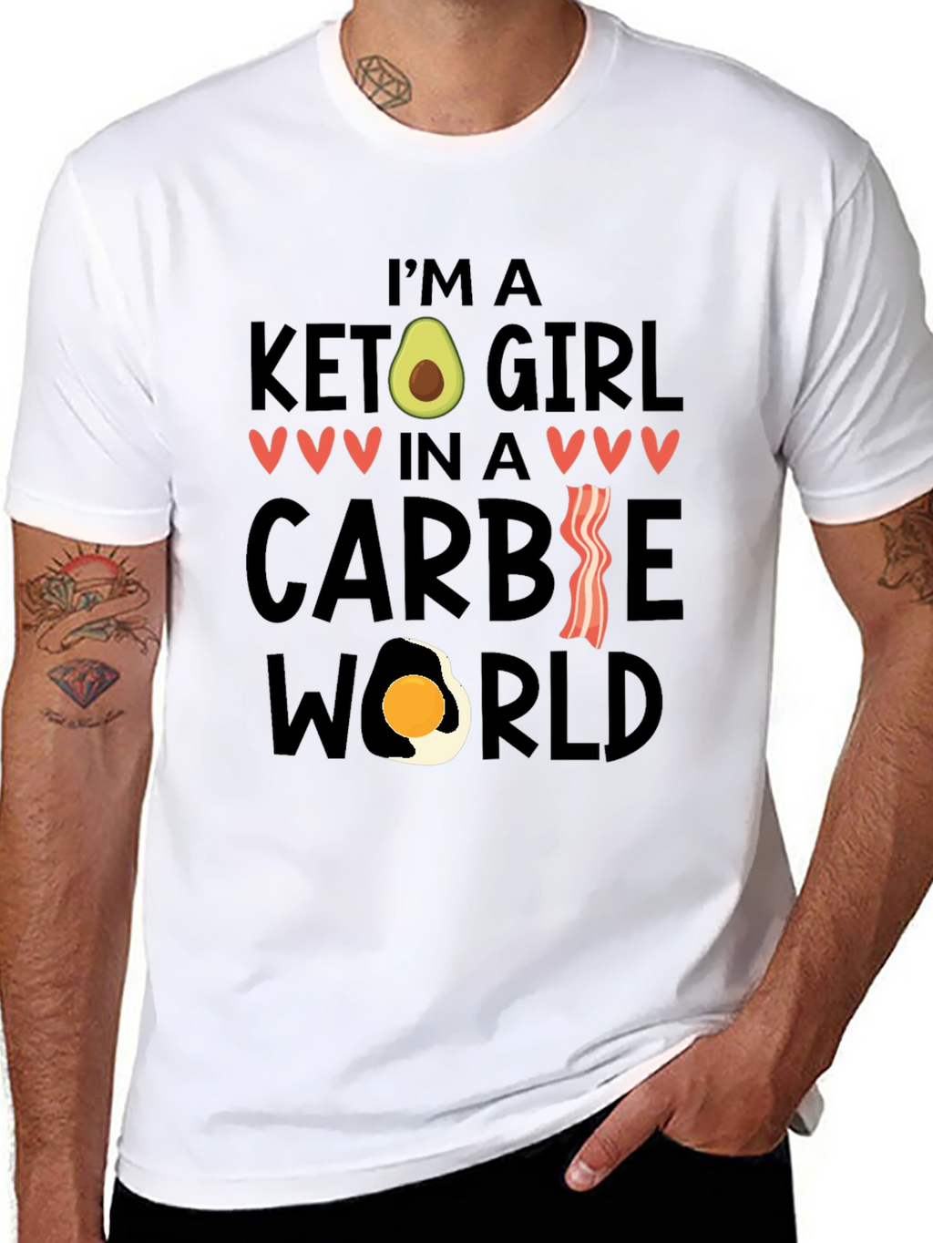 Keto Girl in a Carbie World T-Shirt