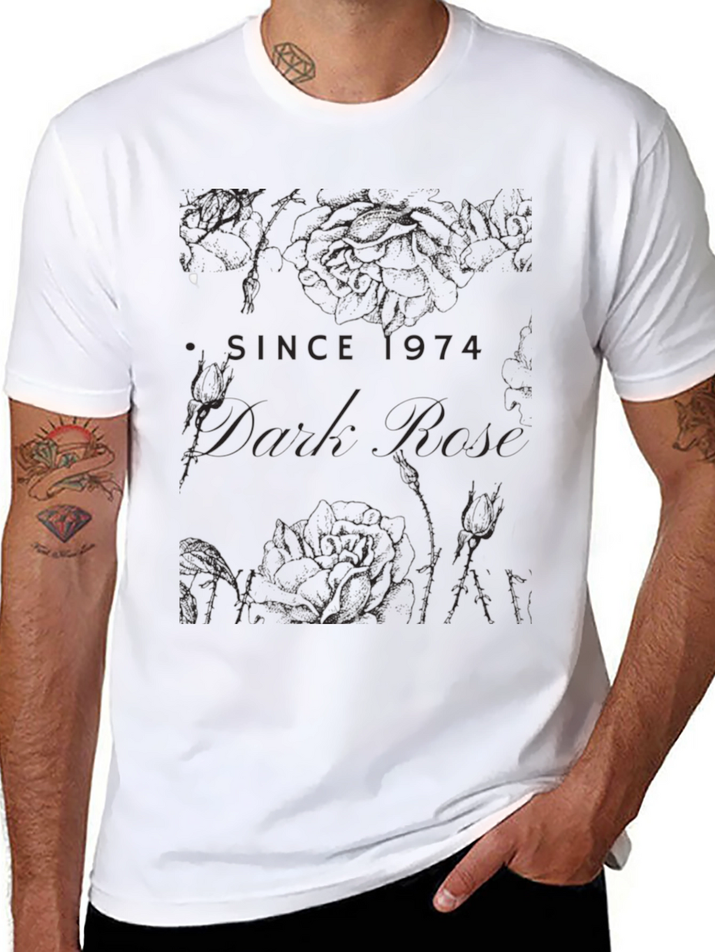 Dark Rose Graphic Tee - Since 1974