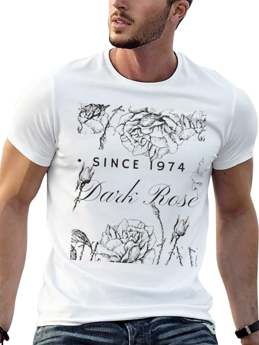 Dark Rose Graphic Tee - Since 1974