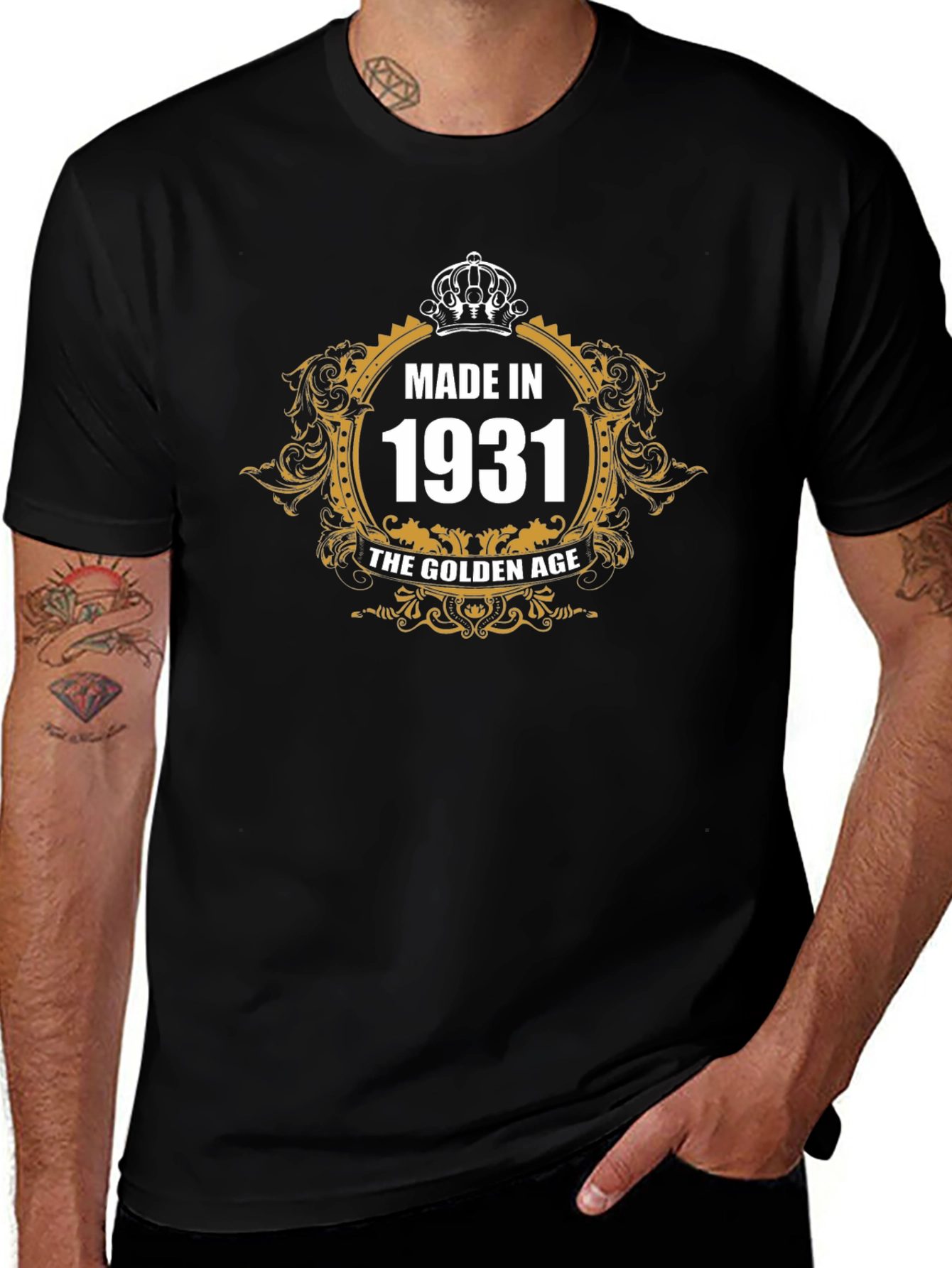 Made in 1931 Golden Age Black T-Shirt