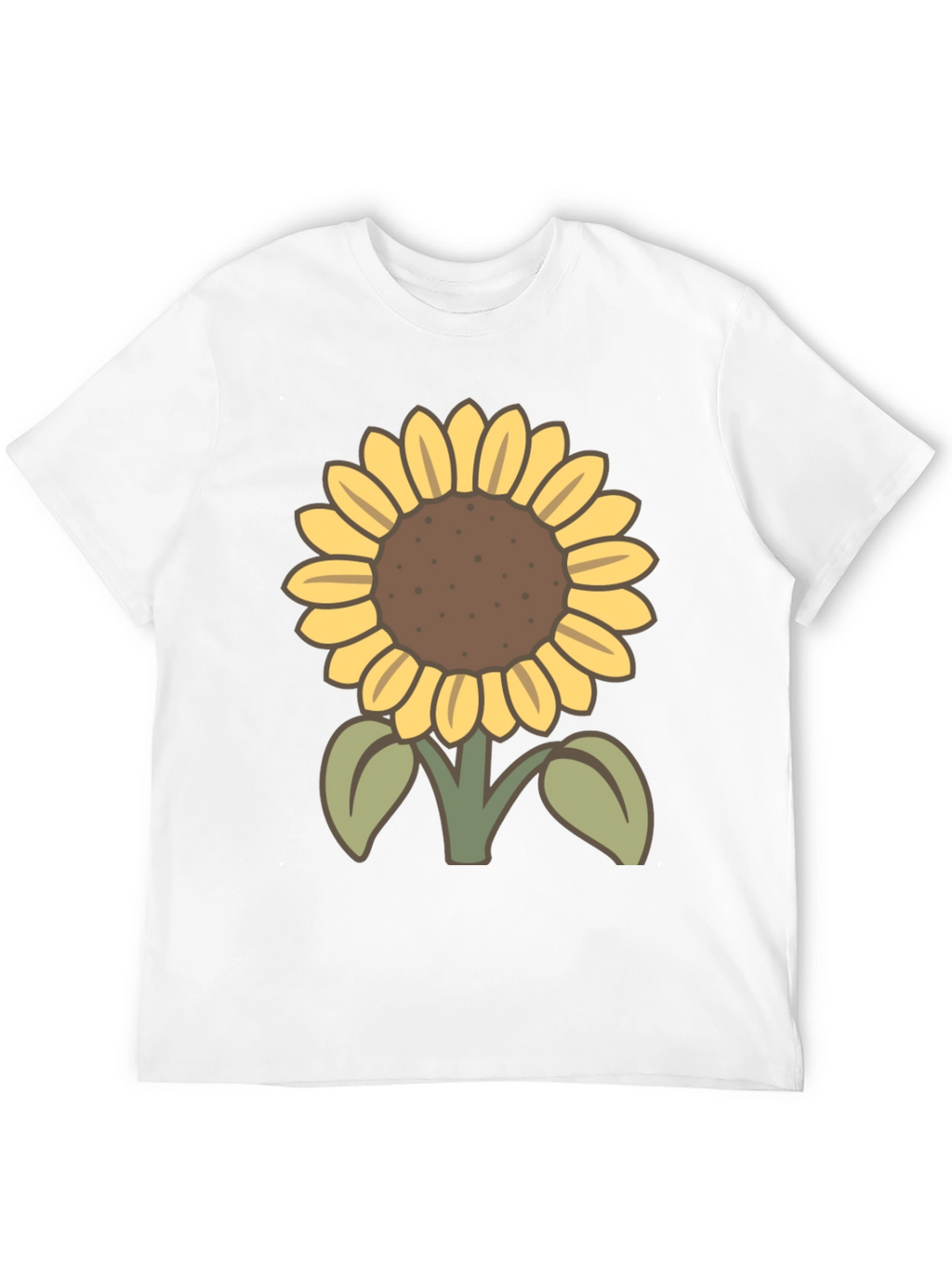 Sunflower Graphic T-Shirt - Casual Black Tee