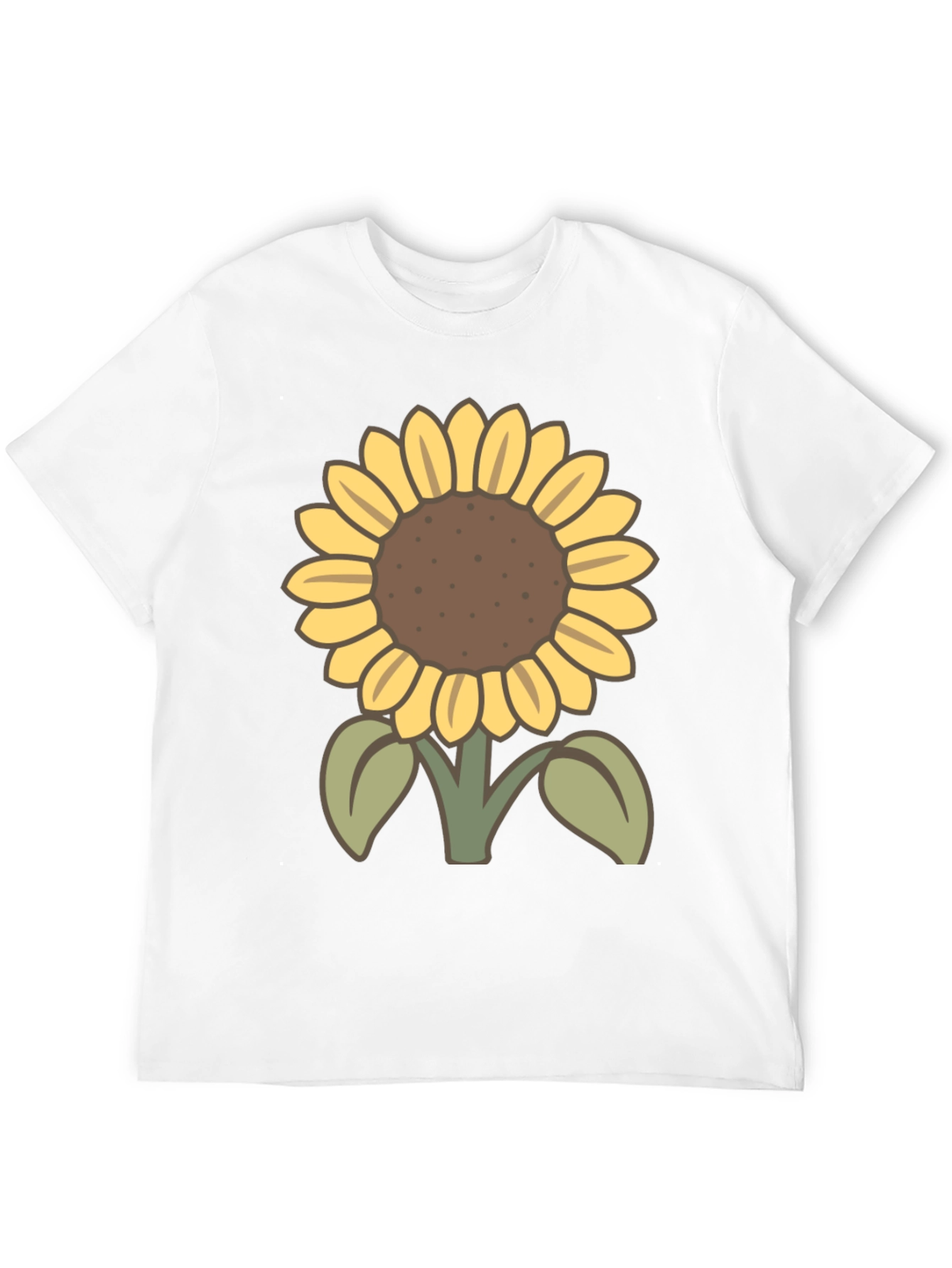 Sunflower Graphic T-Shirt - Casual Black Tee