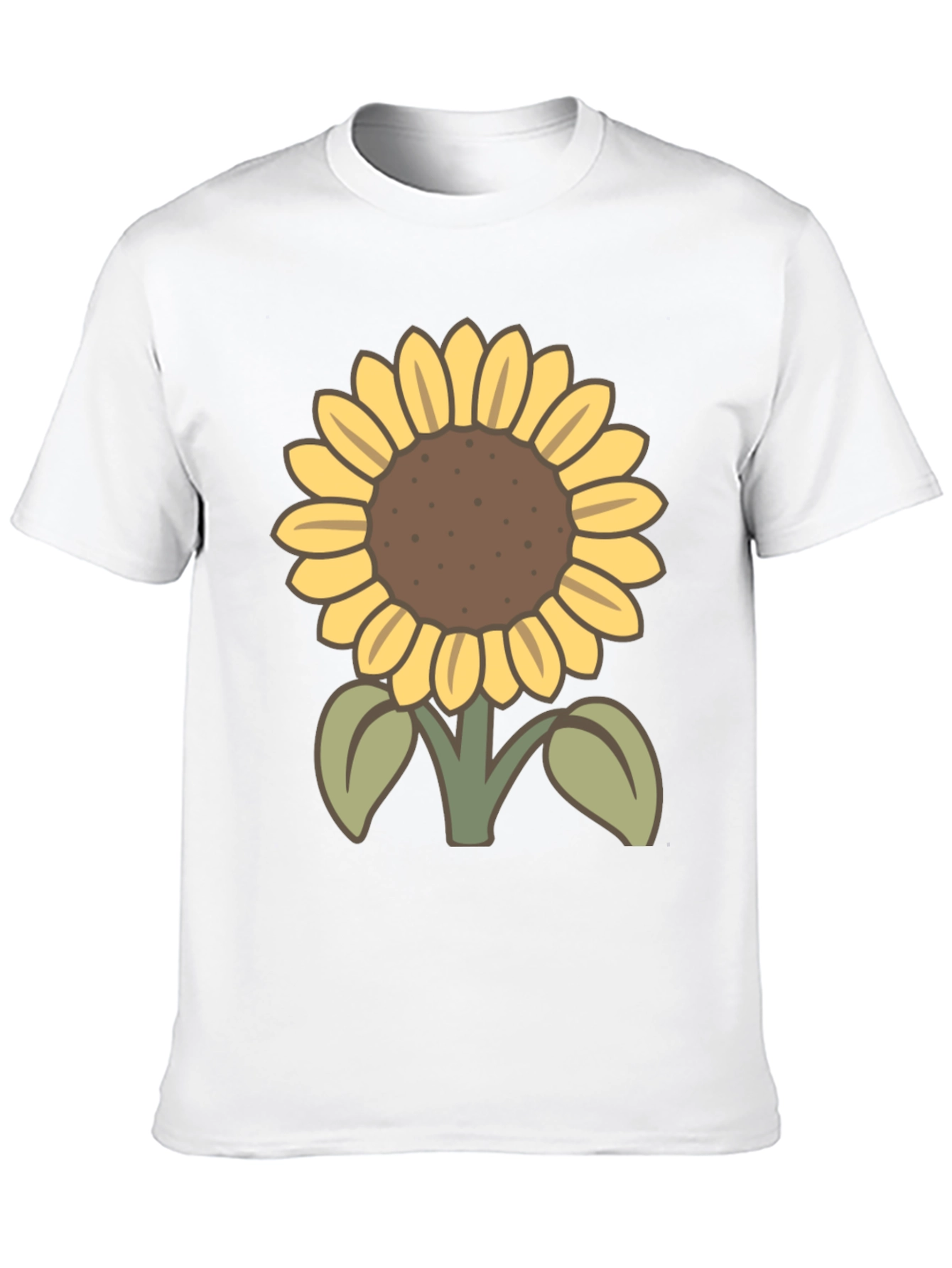 Sunflower Graphic T-Shirt - Casual Black Tee