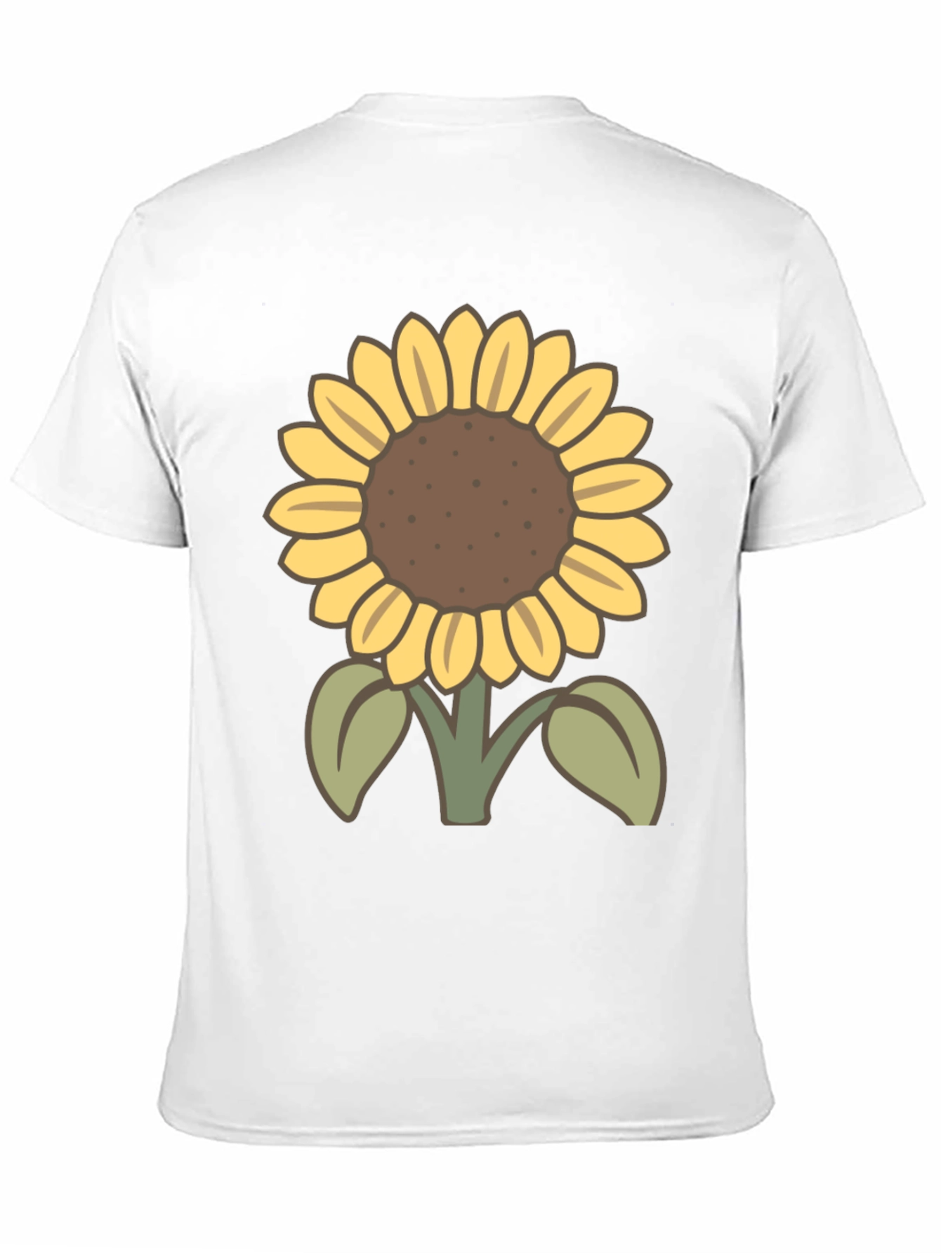 Sunflower Graphic T-Shirt - Casual Black Tee