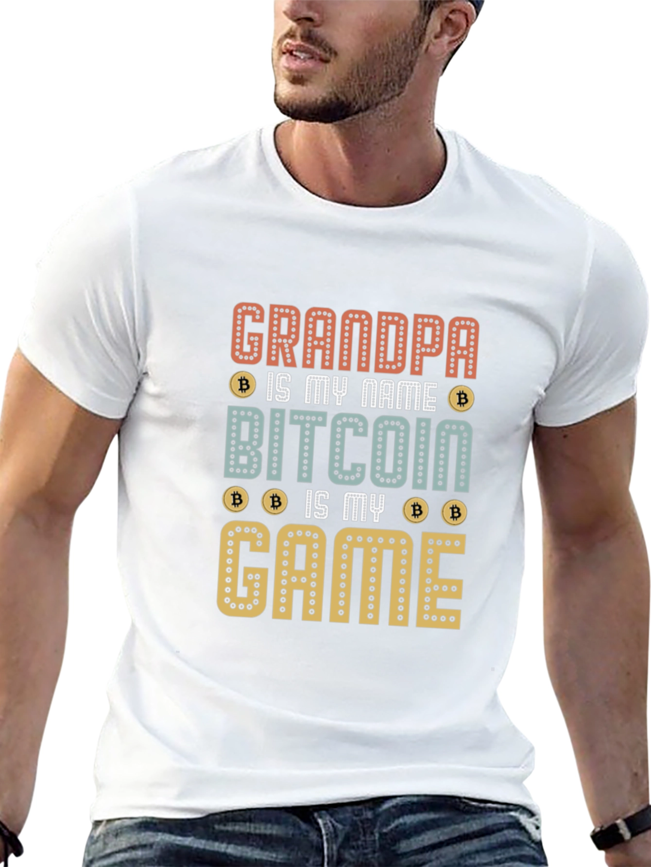 Grandpa Bitcoin Game T-Shirt