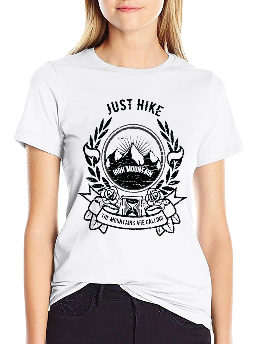 Just Hike Mountain Graphic T-Shirt