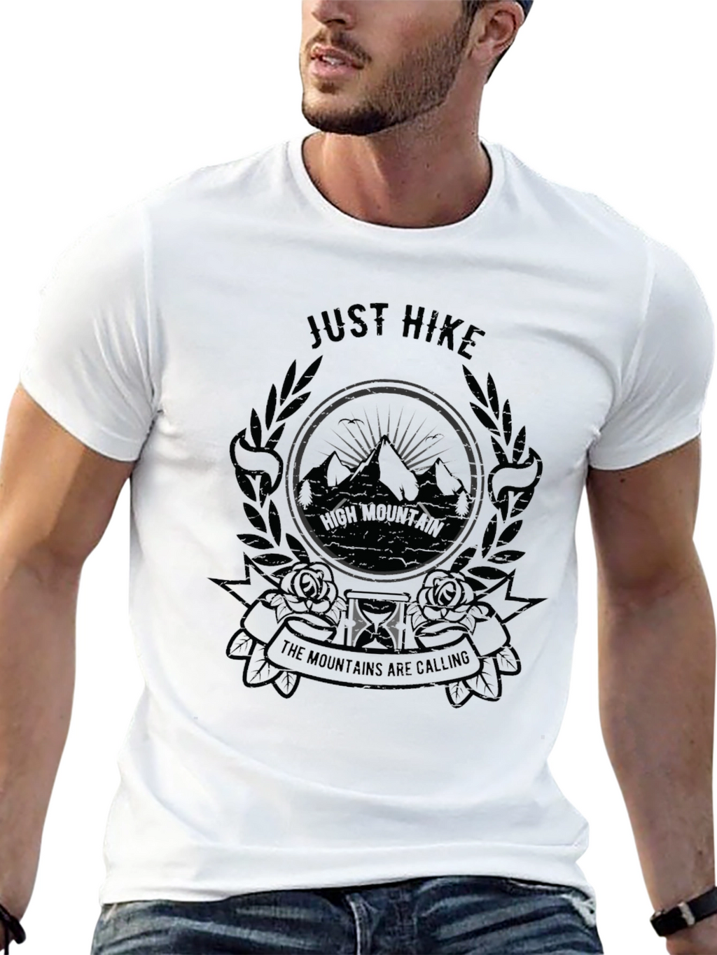 Just Hike Mountain Graphic T-Shirt