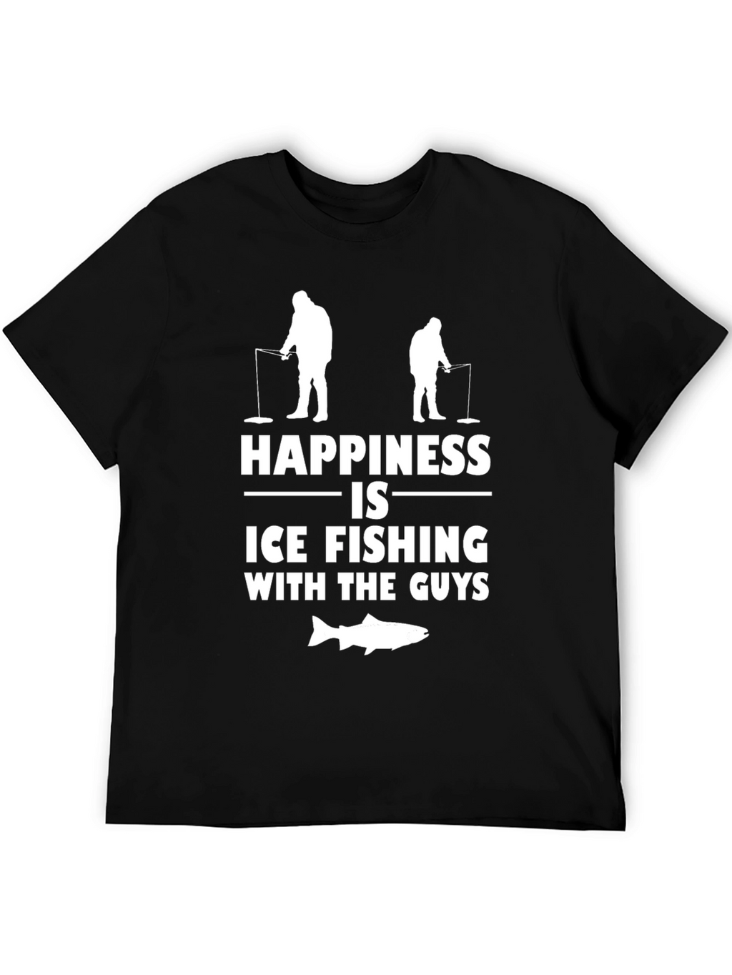 Ice Fishing Guys Graphic T-Shirt