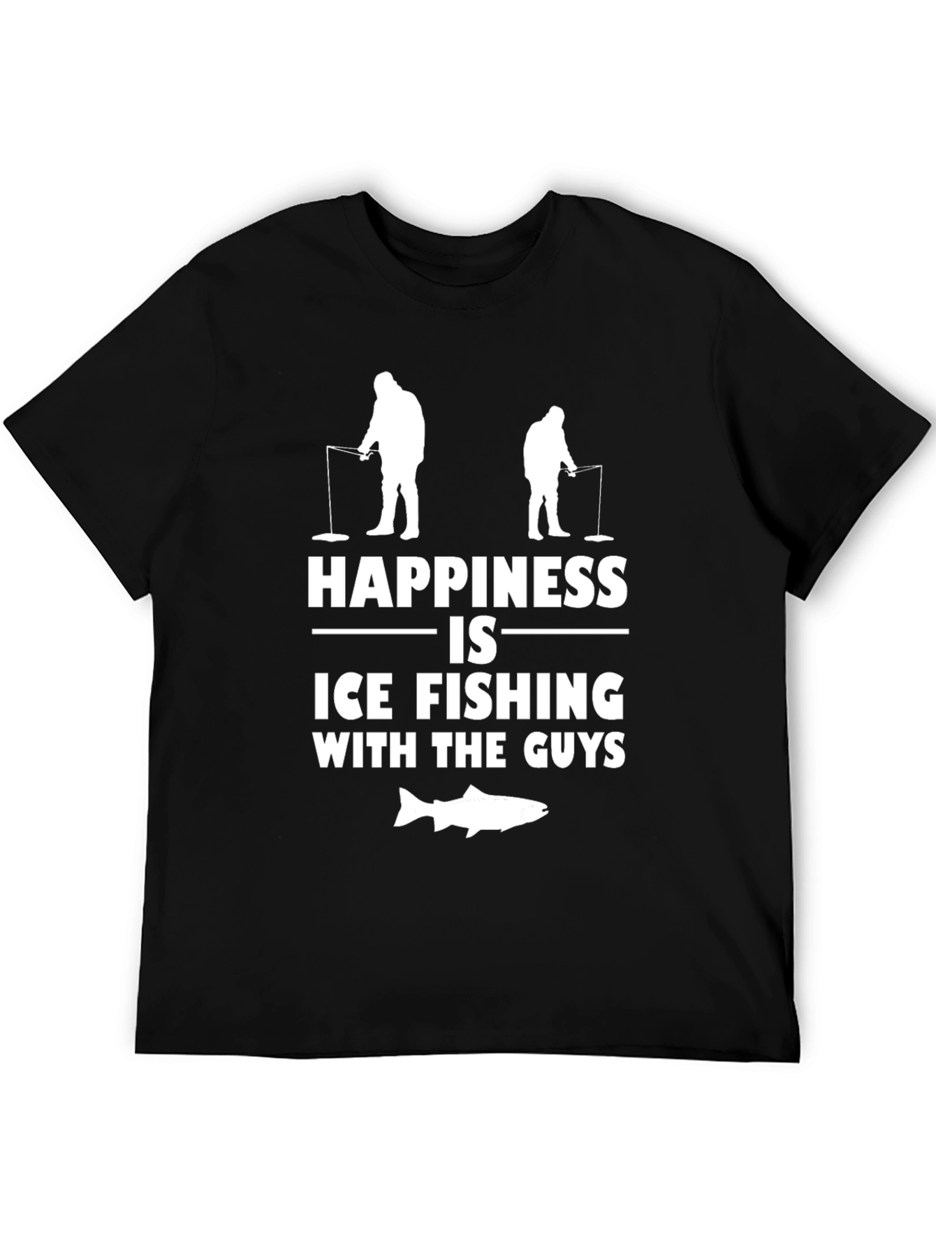 Ice Fishing Guys Graphic T-Shirt