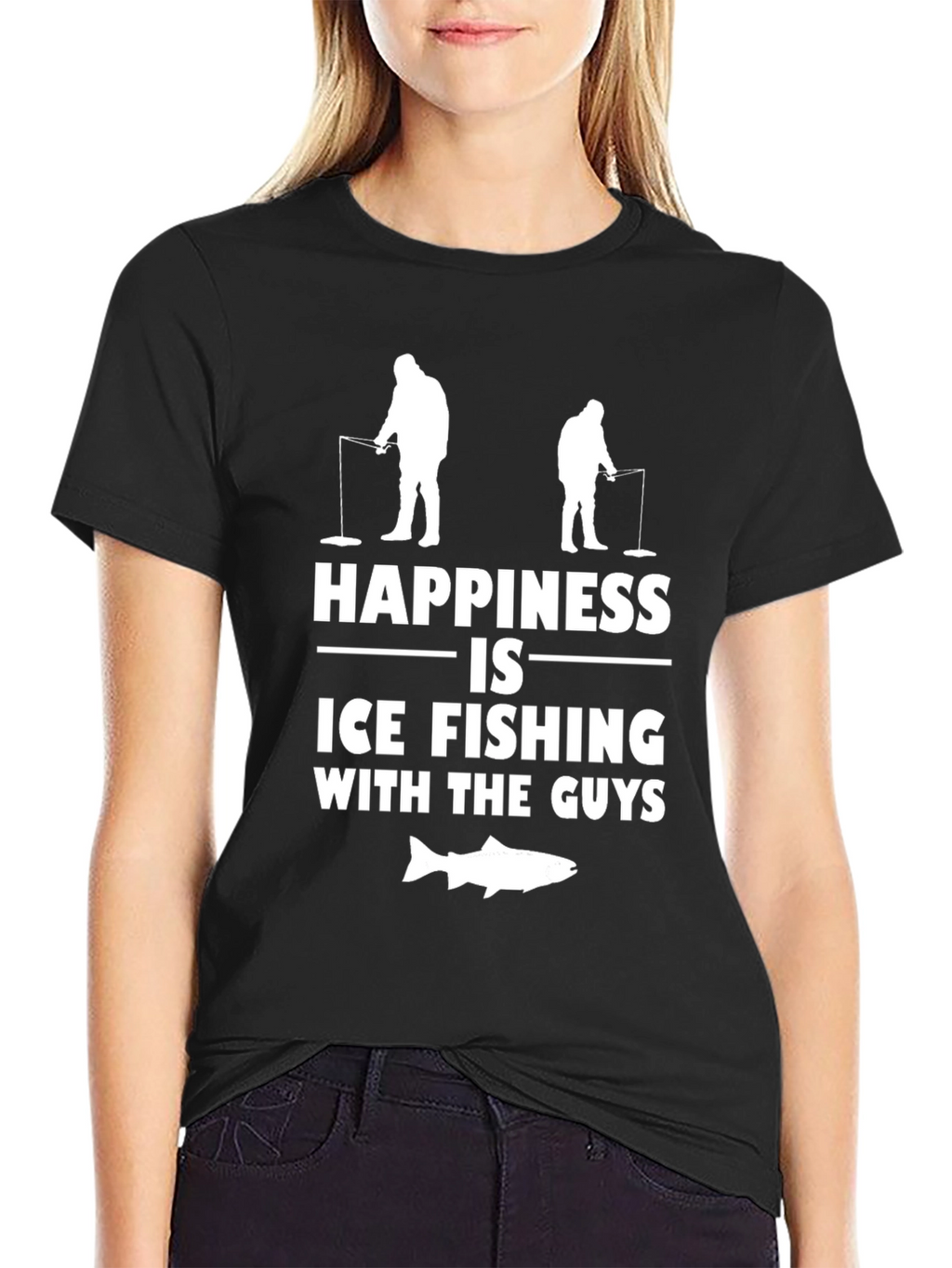 Ice Fishing Guys Graphic T-Shirt