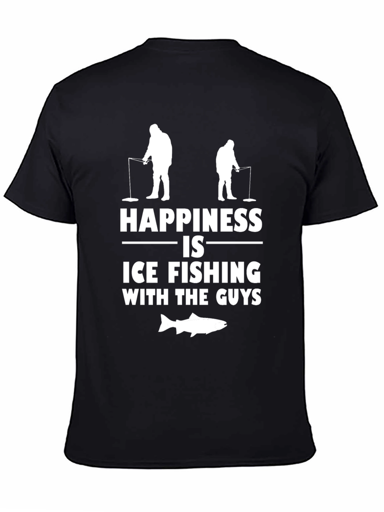 Ice Fishing Guys Graphic T-Shirt