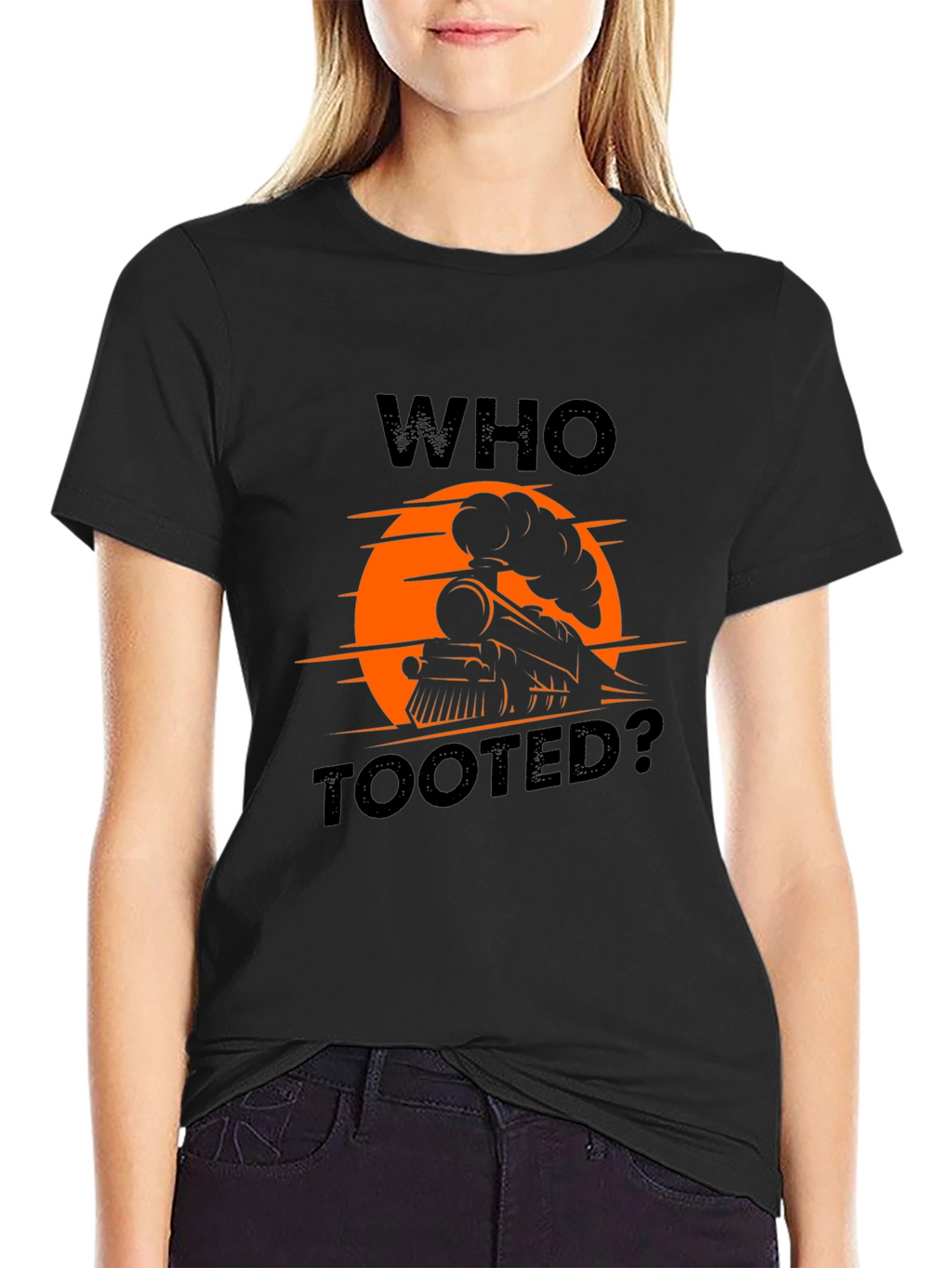 Who Tooted? Train Graphic T-Shirt