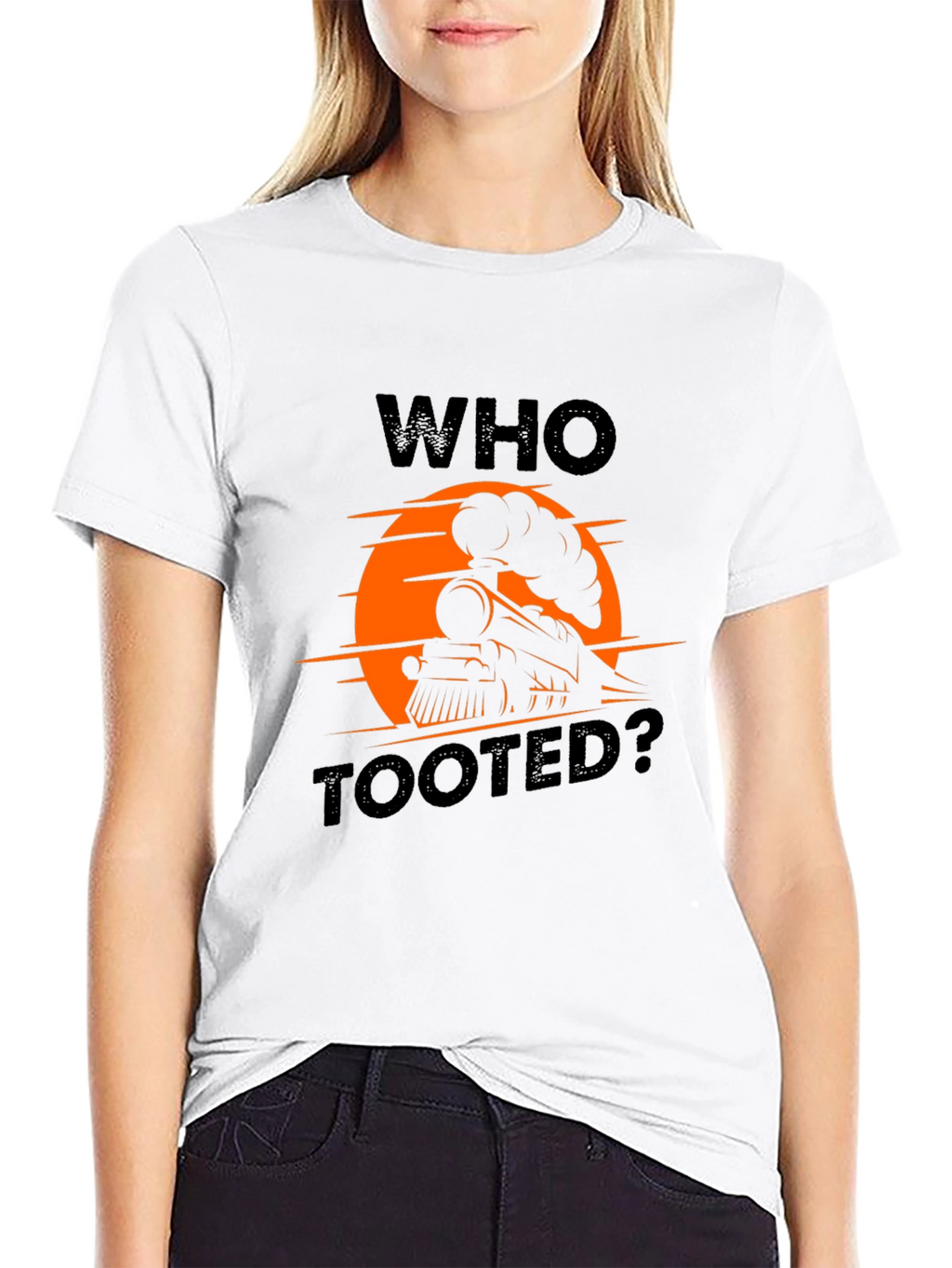Who Tooted? Train Graphic T-Shirt
