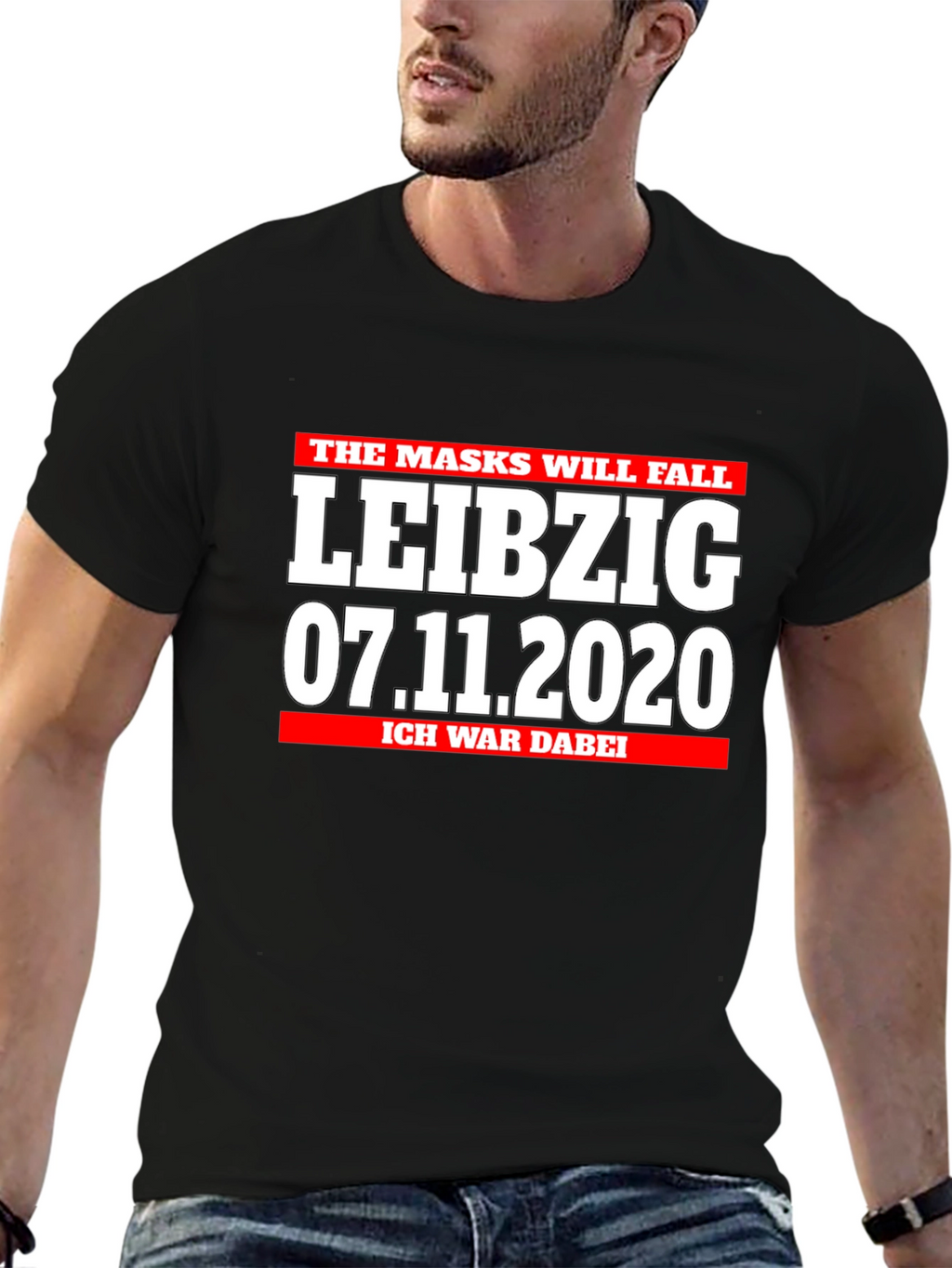 Leipzig 07.11.2020 I Was There Black T-Shirt