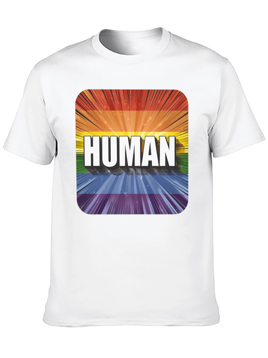 Human Pride T-Shirt - LGBTQ+ Rainbow Tee