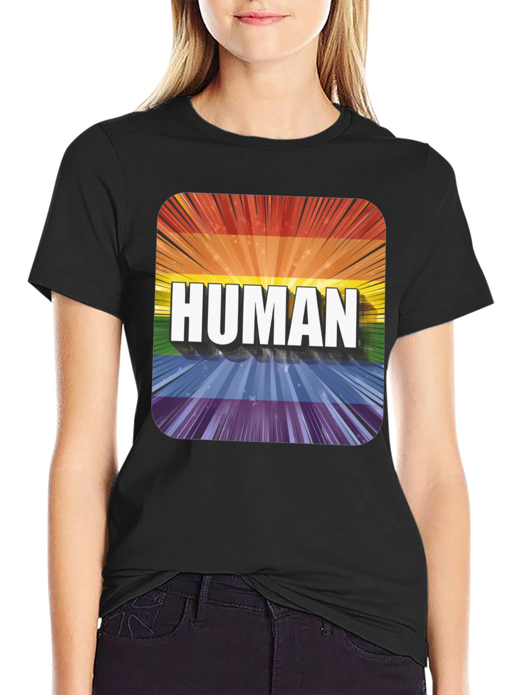 Human Pride T-Shirt - LGBTQ+ Rainbow Tee