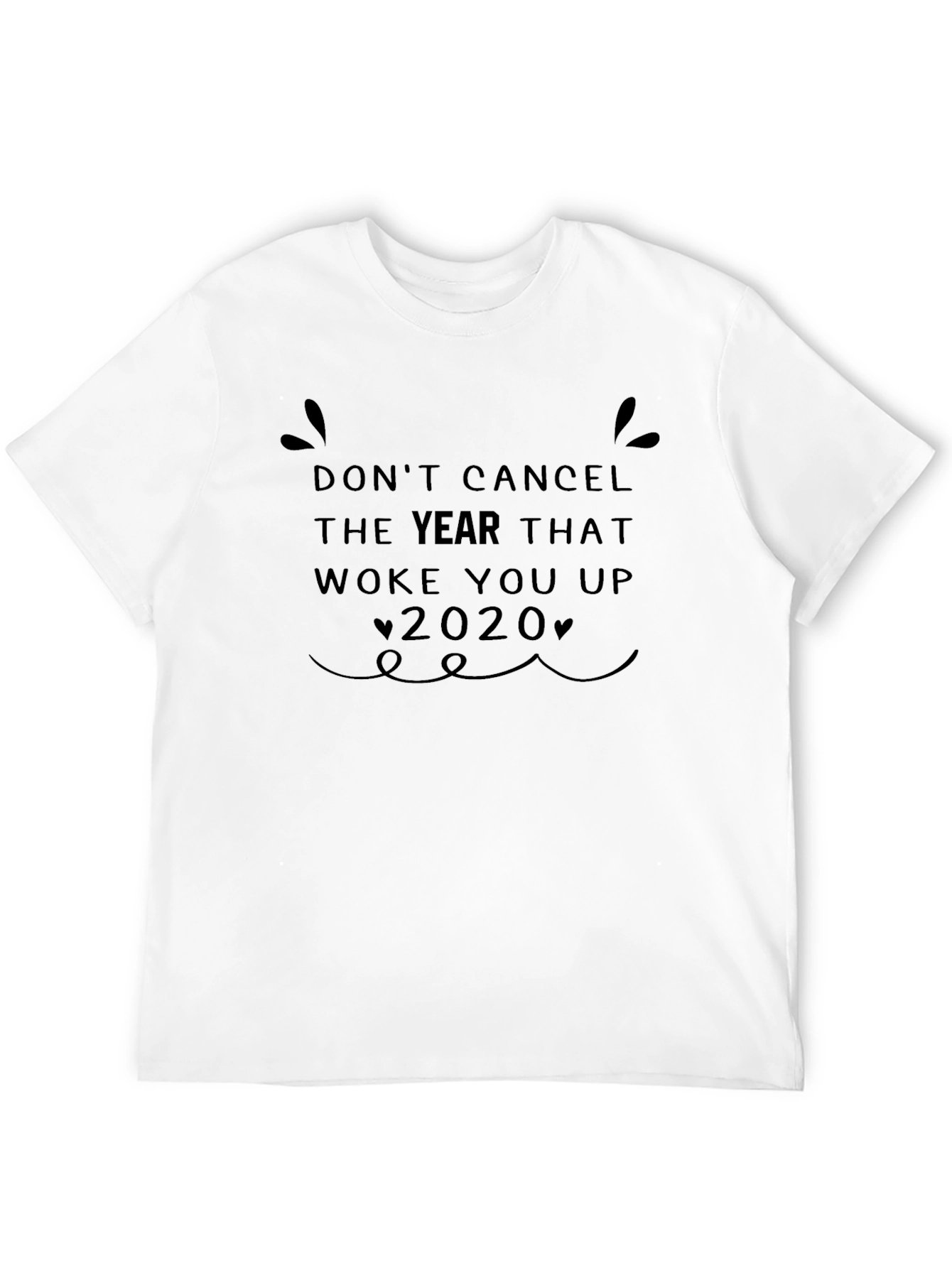 Woke Up 2020 Graphic Tee - Black