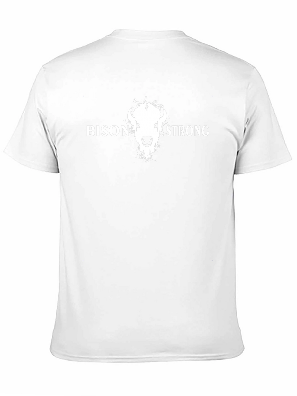Bison Strong Graphic Tee - Black Cotton T-Shirt