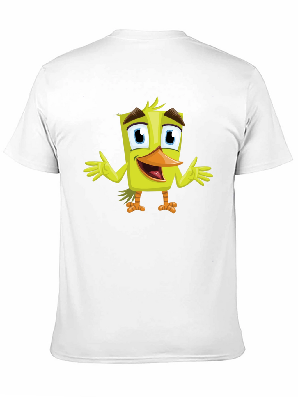 Cartoon Duck Graphic Tee - Black Unisex T-Shirt