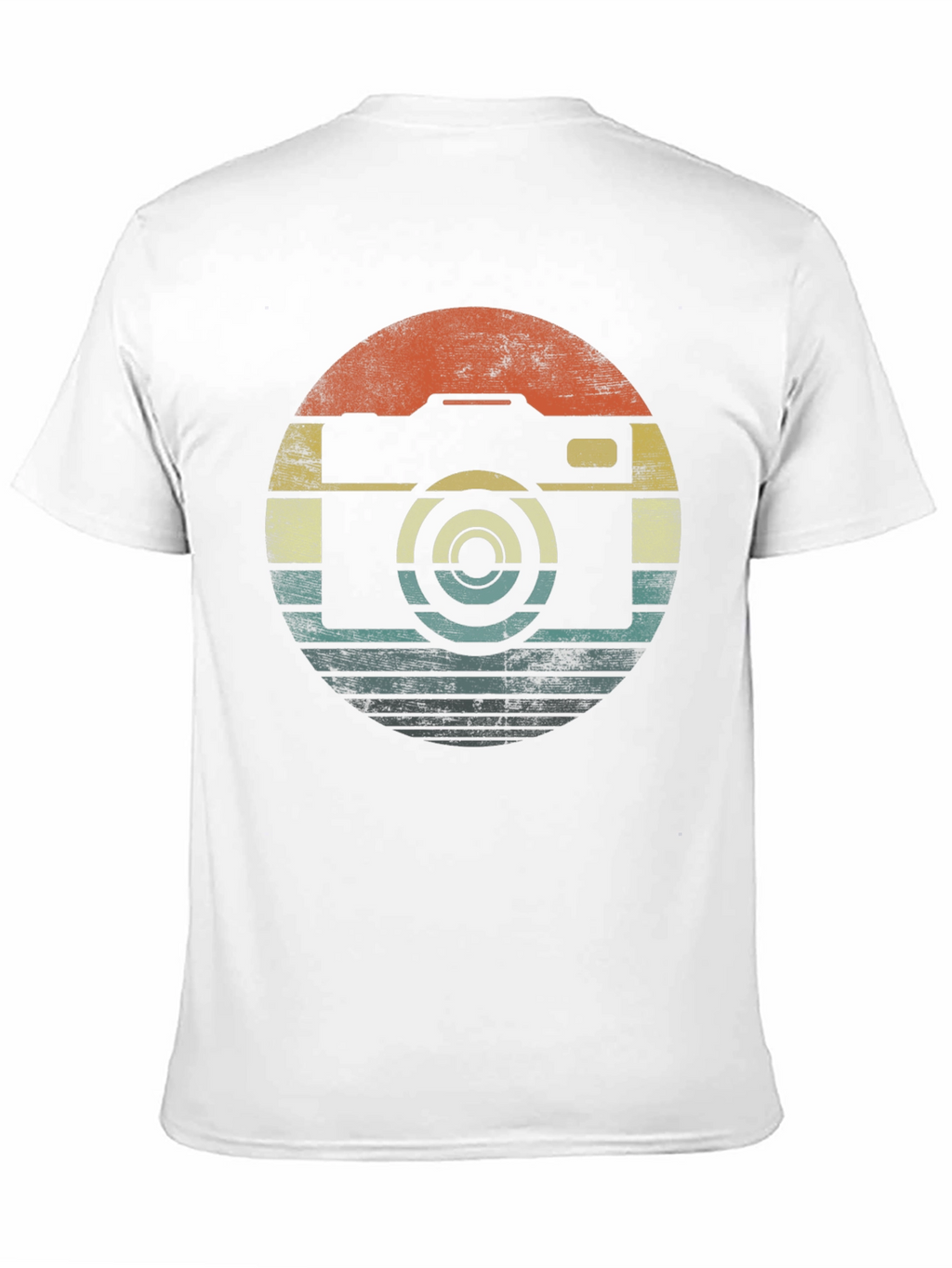 Retro Camera Graphic T-Shirt - Black