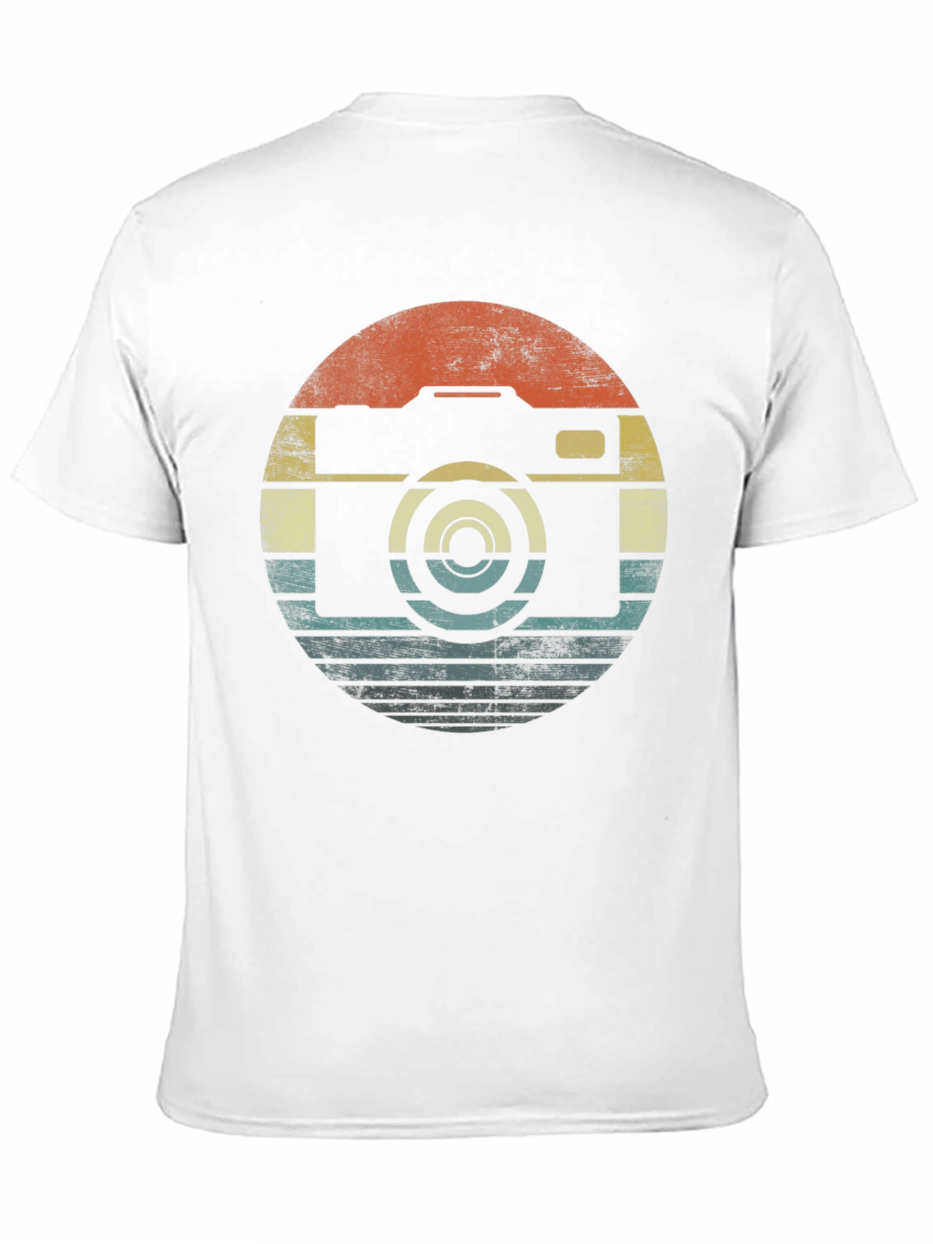 Retro Camera Graphic T-Shirt - Black
