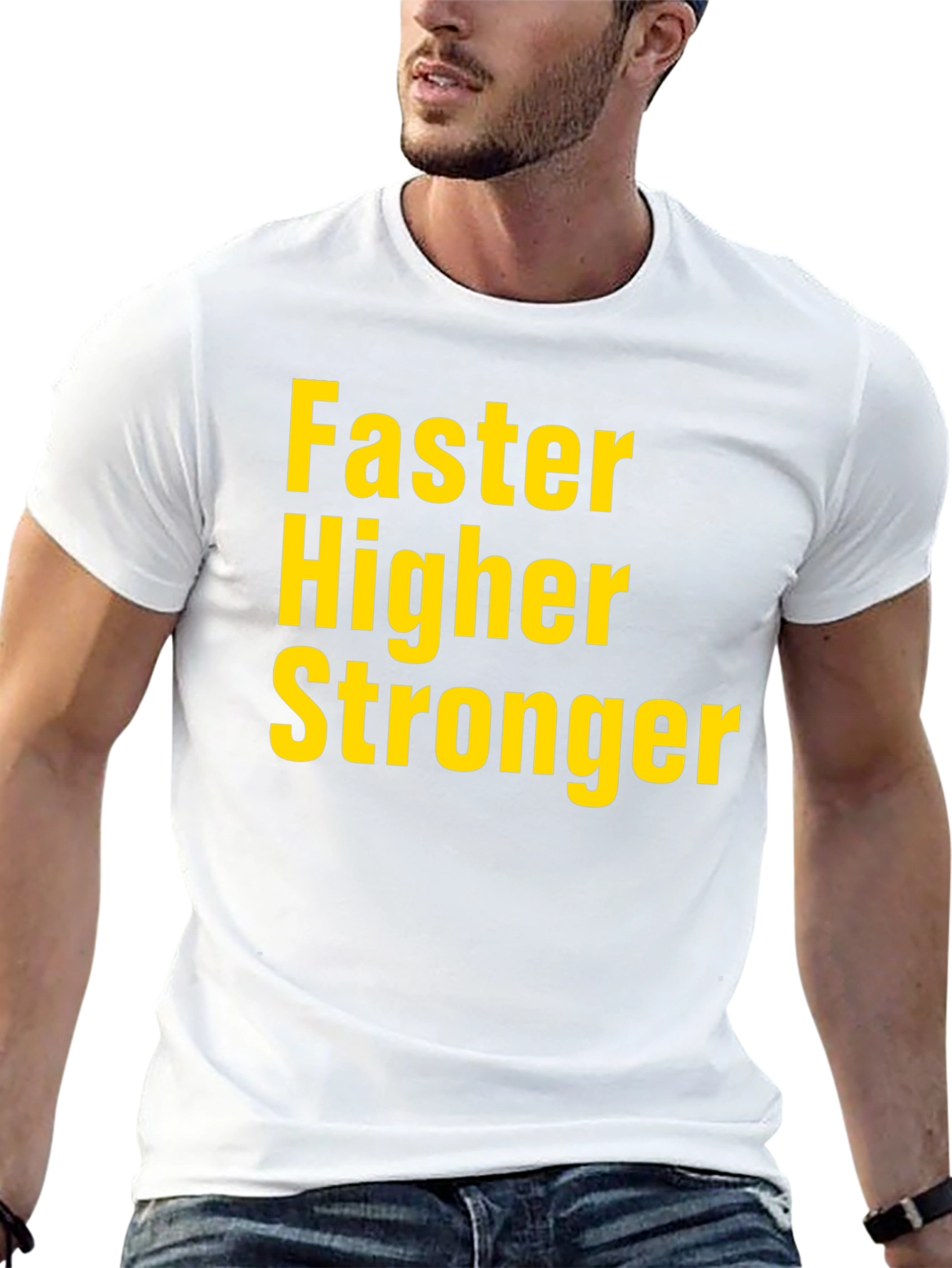 Faster Higher Stronger Black T-Shirt