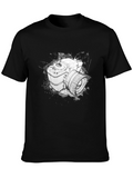 Camera Sketch Graphic Tee - Black