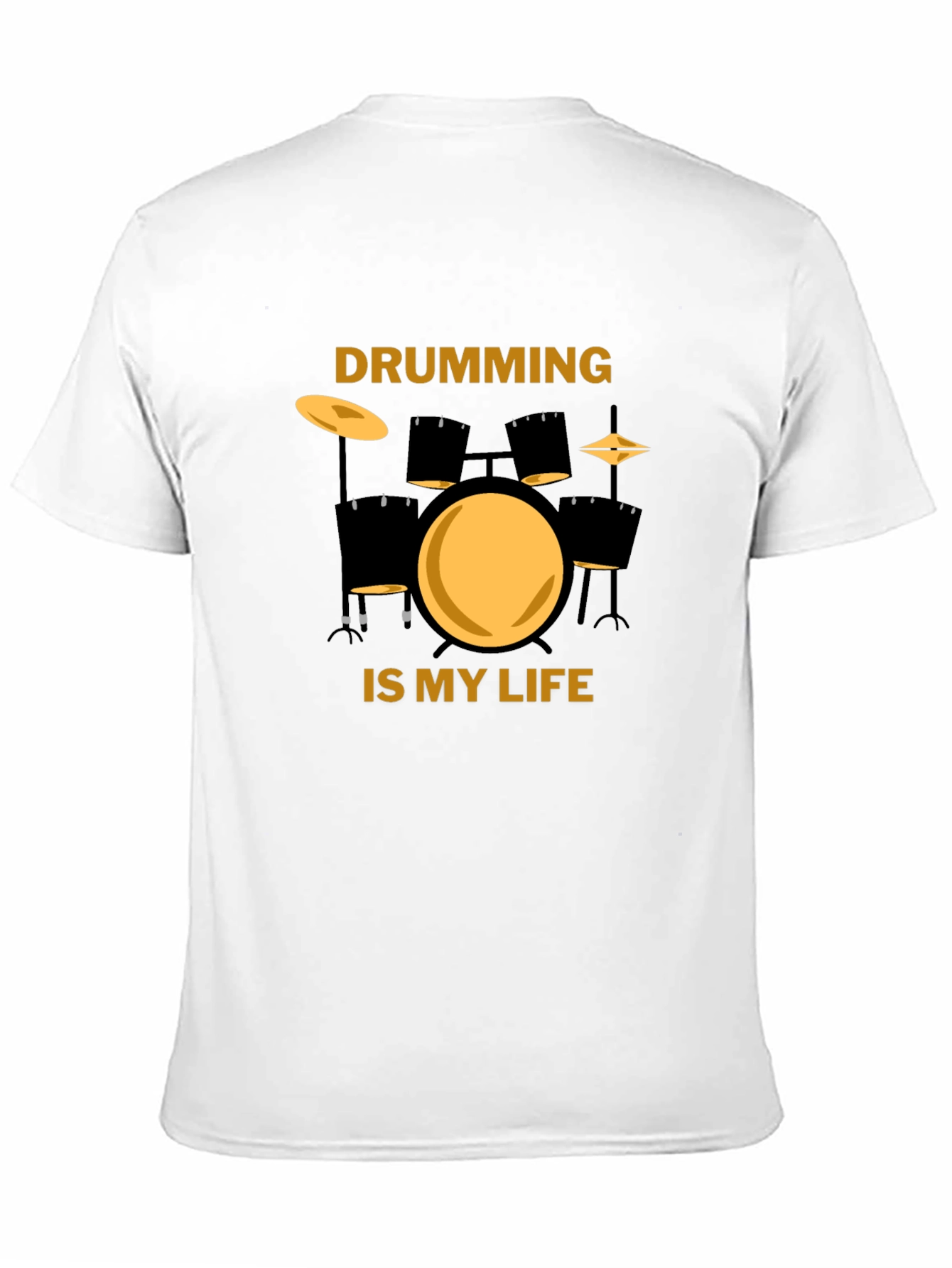 Drumming is My Life Black T-Shirt