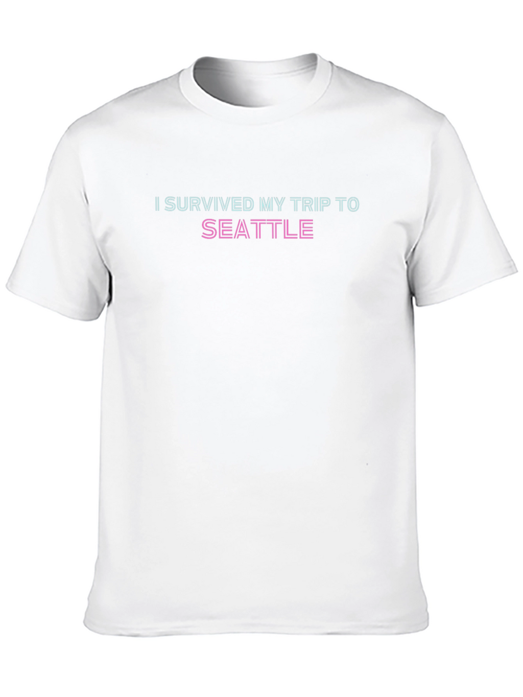 I Survived My Trip to Seattle Black T-Shirt