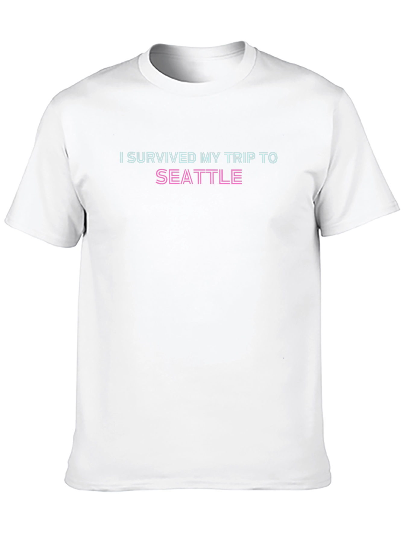I Survived My Trip to Seattle Black T-Shirt