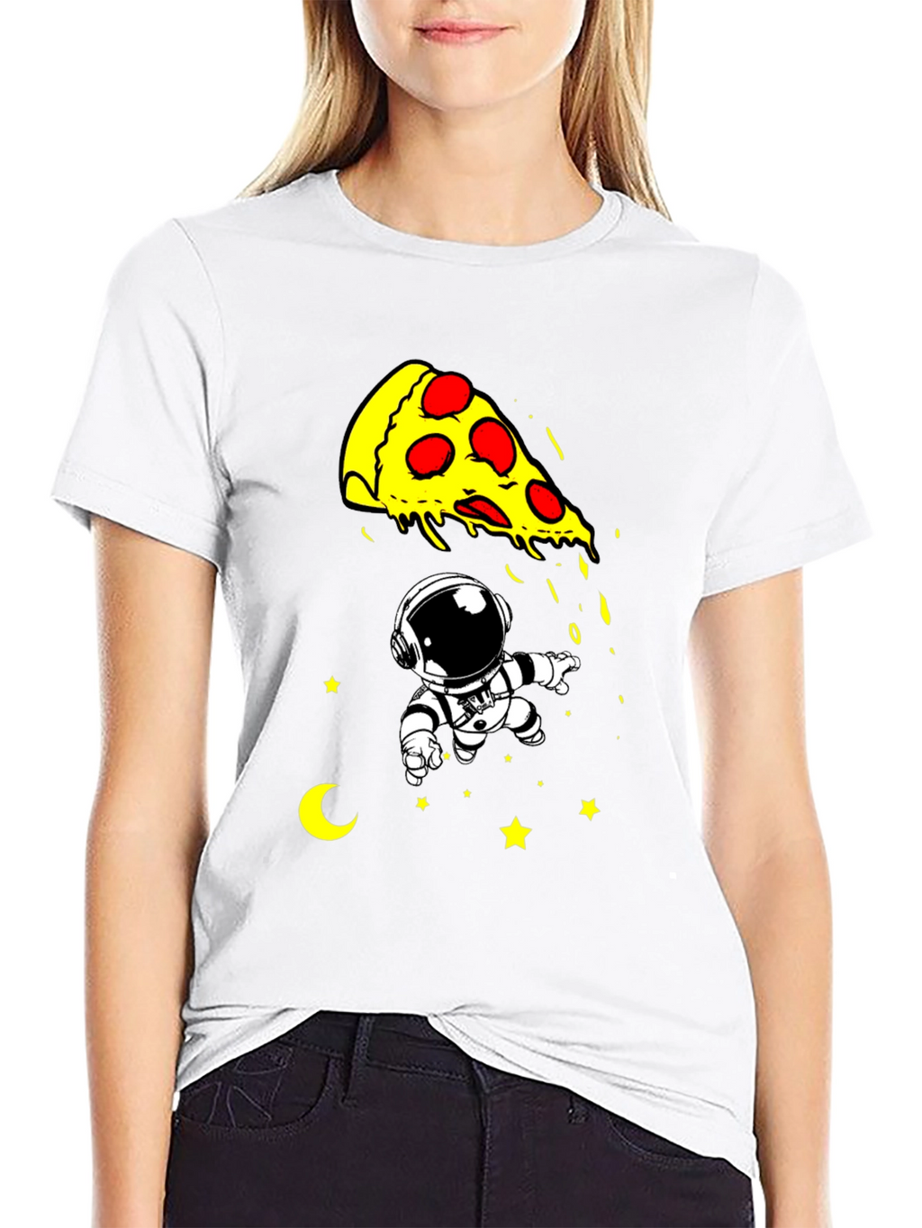 Pizza Astronaut T-Shirt