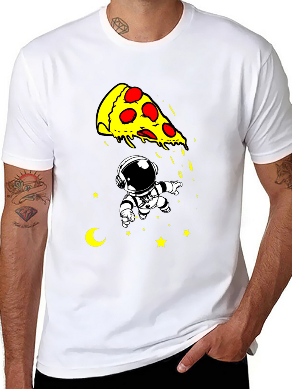Pizza Astronaut T-Shirt