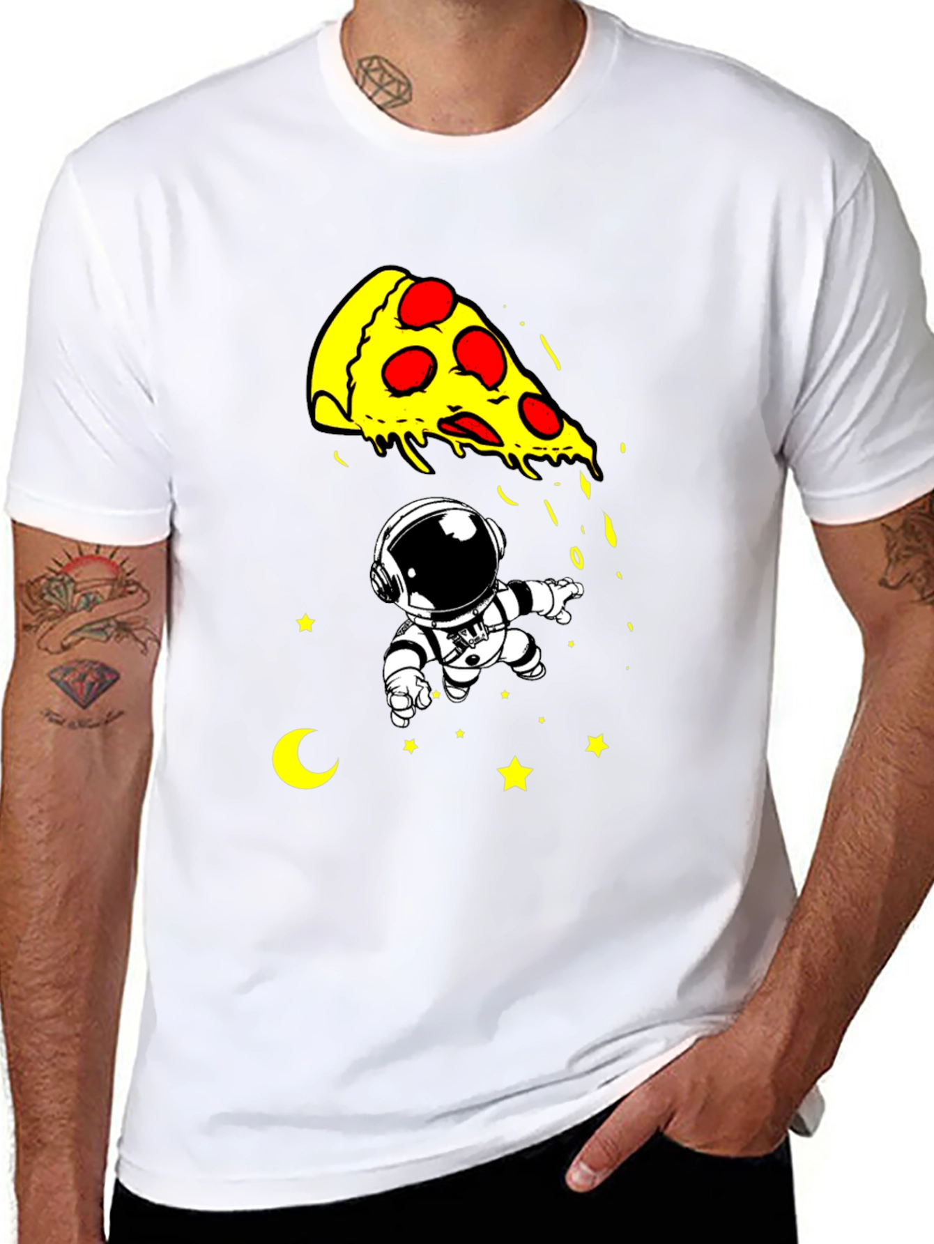 Pizza Astronaut T-Shirt