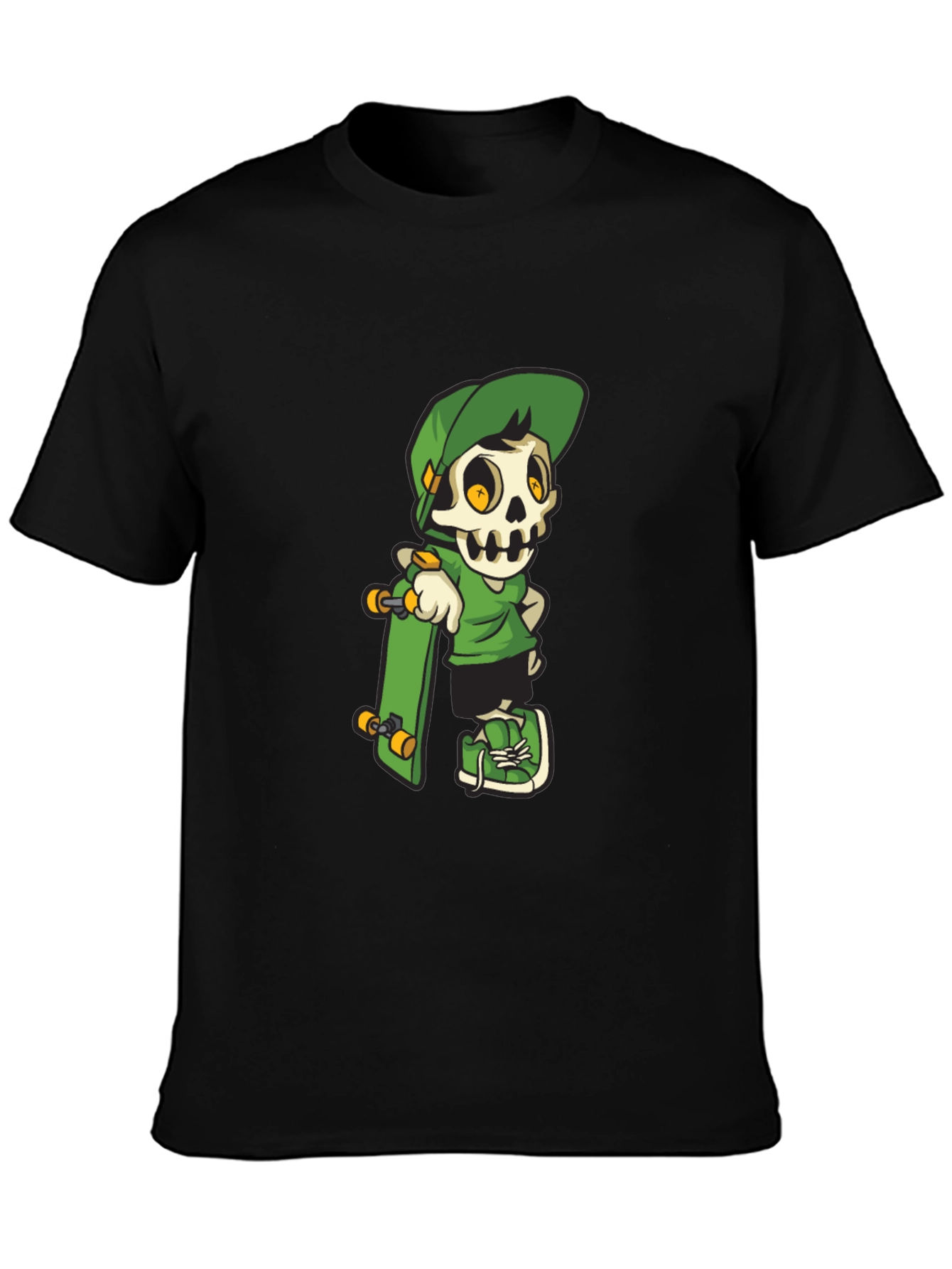 Skater Skull Graphic Tee - Cool & Edgy Design