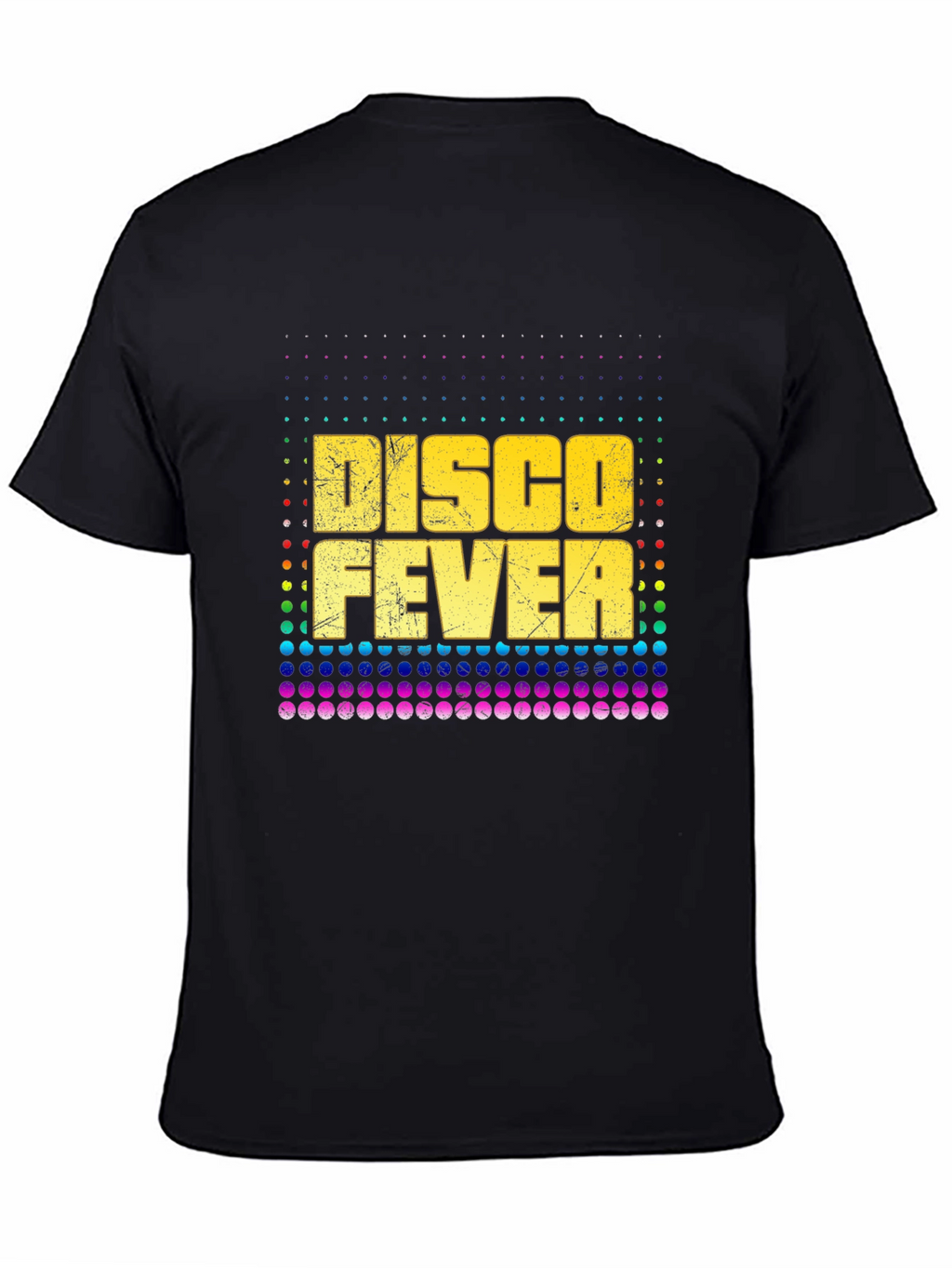 Retro Disco Fever Graphic Tee - Black