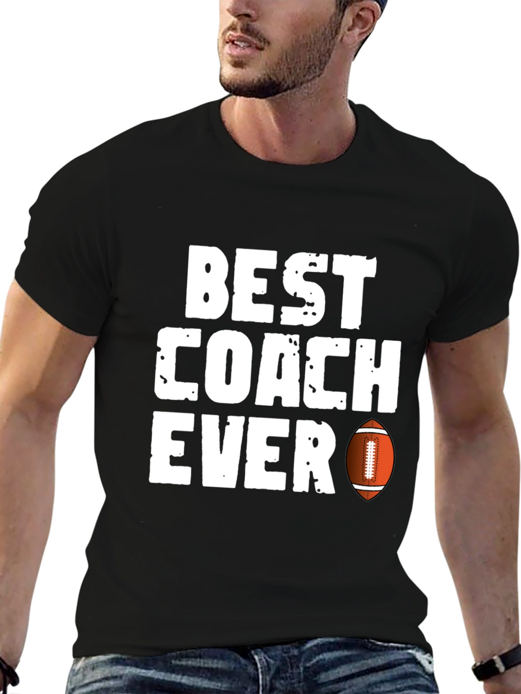 Best Coach Ever Football T-Shirt