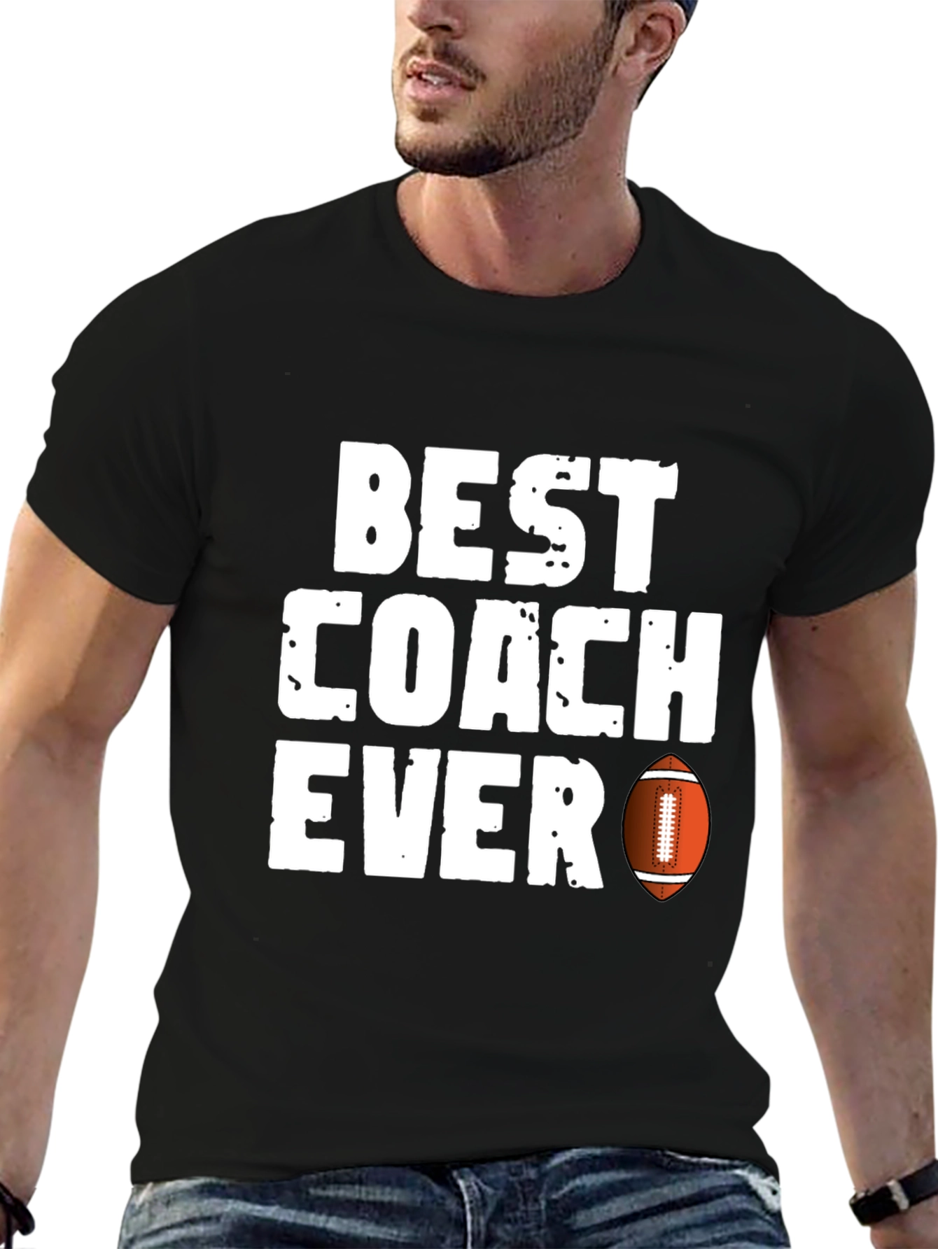 Best Coach Ever Football T-Shirt