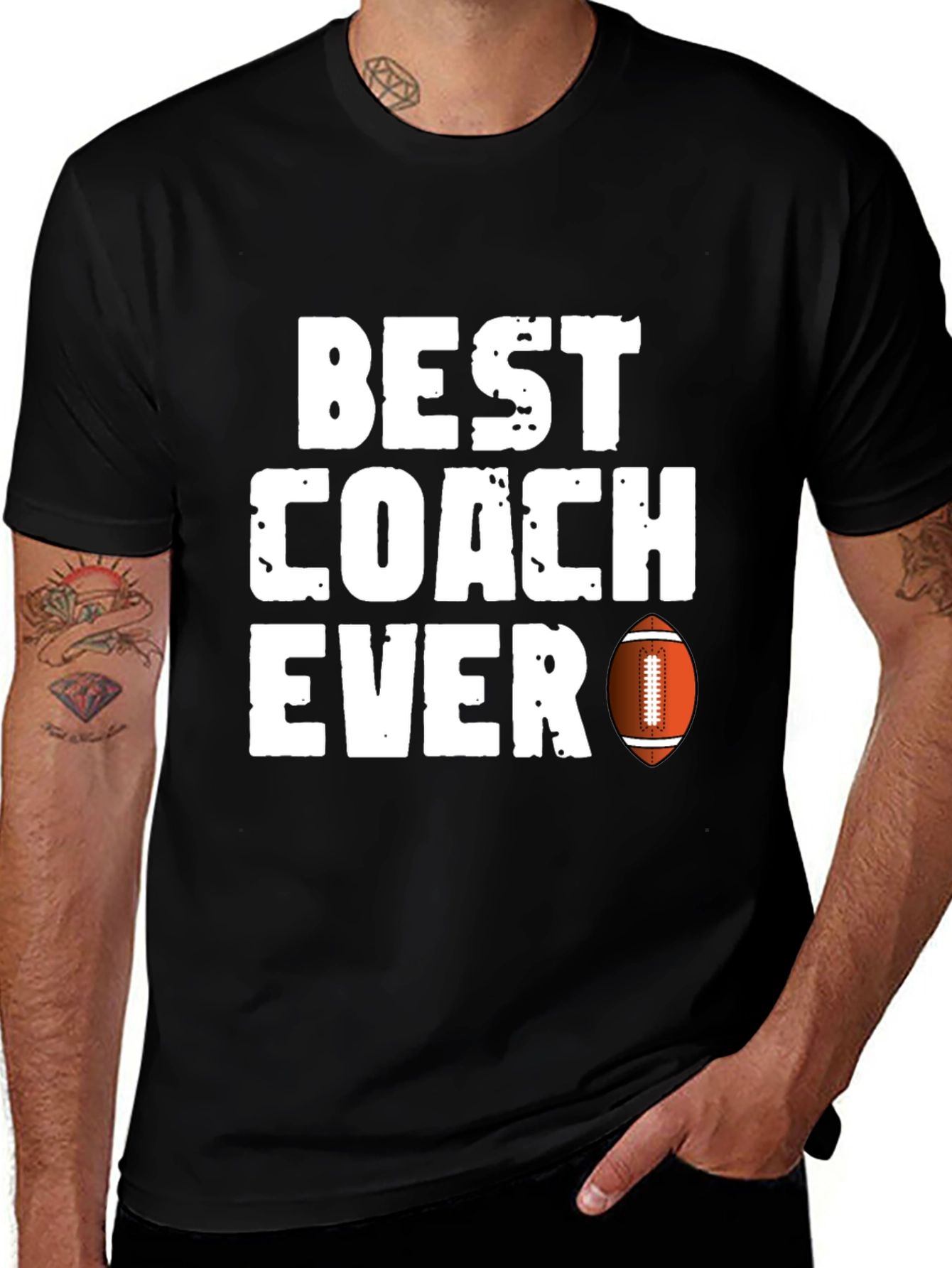 Best Coach Ever Football T-Shirt