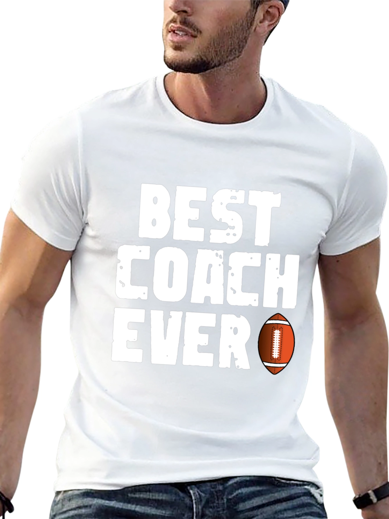 Best Coach Ever Football T-Shirt