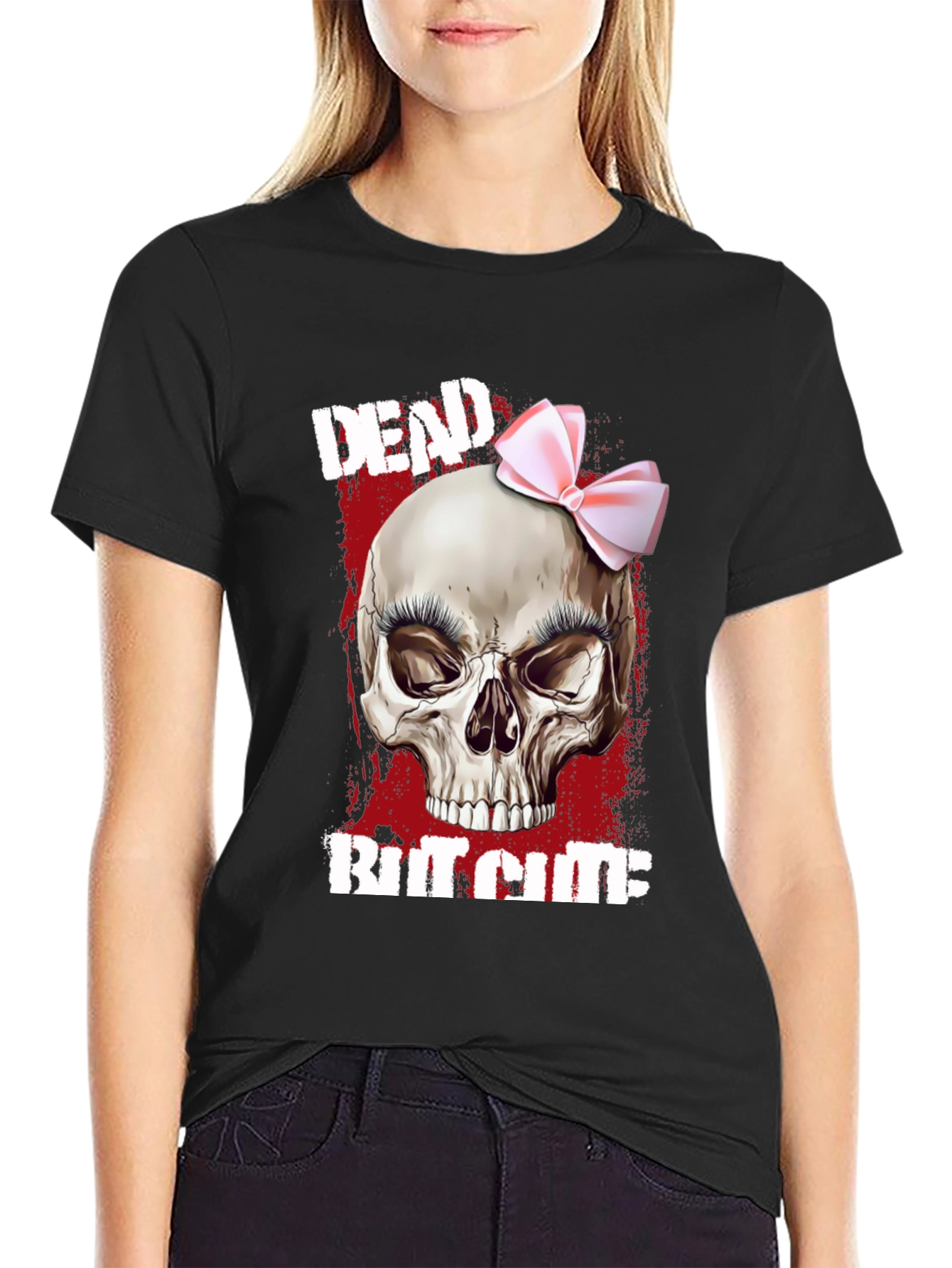 Dead But Cute Skull T-Shirt