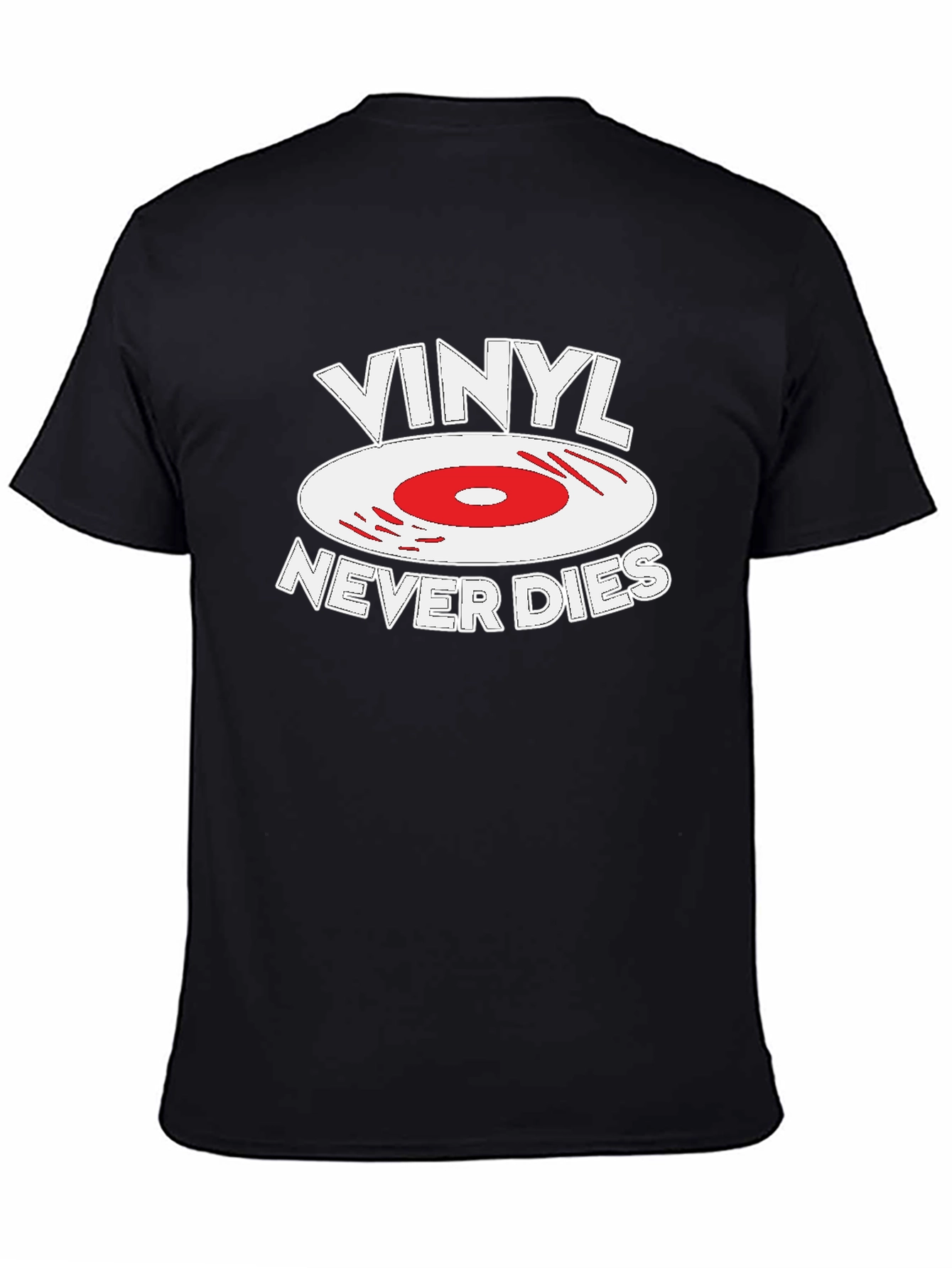 Vinyl Never Dies Graphic T-Shirt - Classic Music Lover Tee