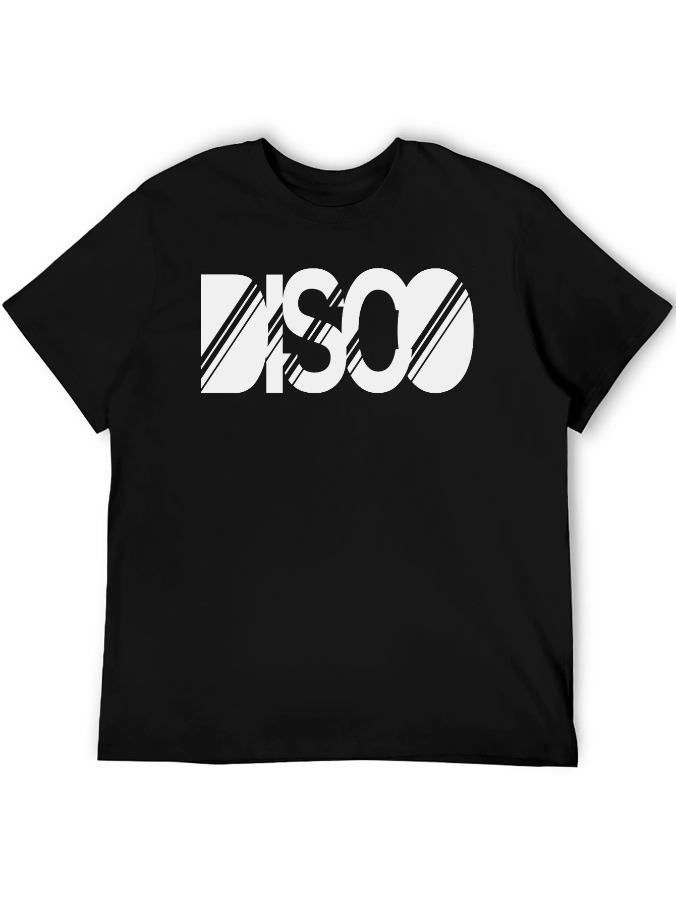 Retro Disco Graphic Black T-Shirt