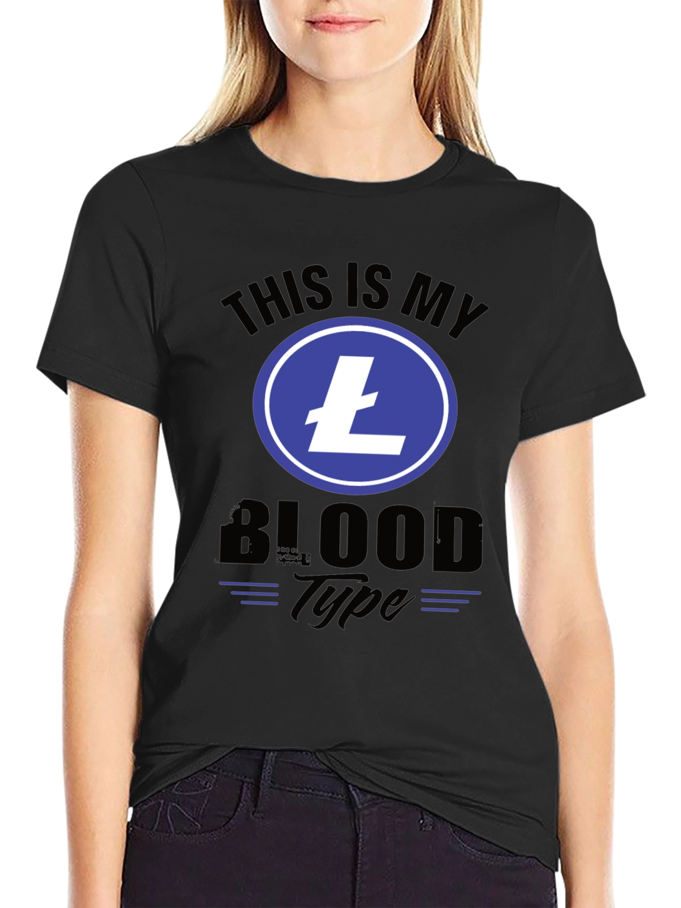 Crypto T-Shirt: This is My Litecoin Blood Type